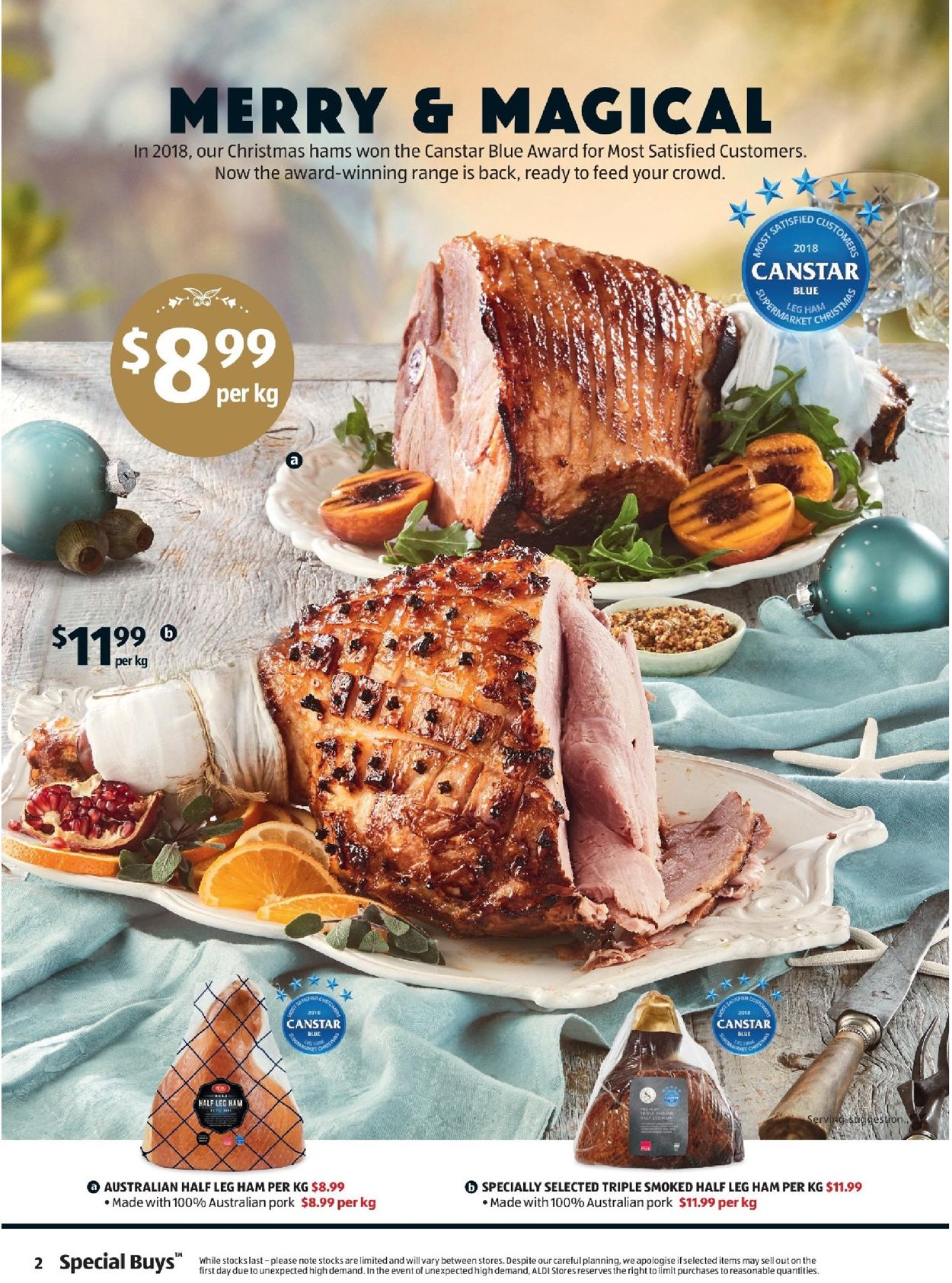 ALDI - Holiday Ad 2019 Catalogue - 20/11-26/11/2019 (Page 2)