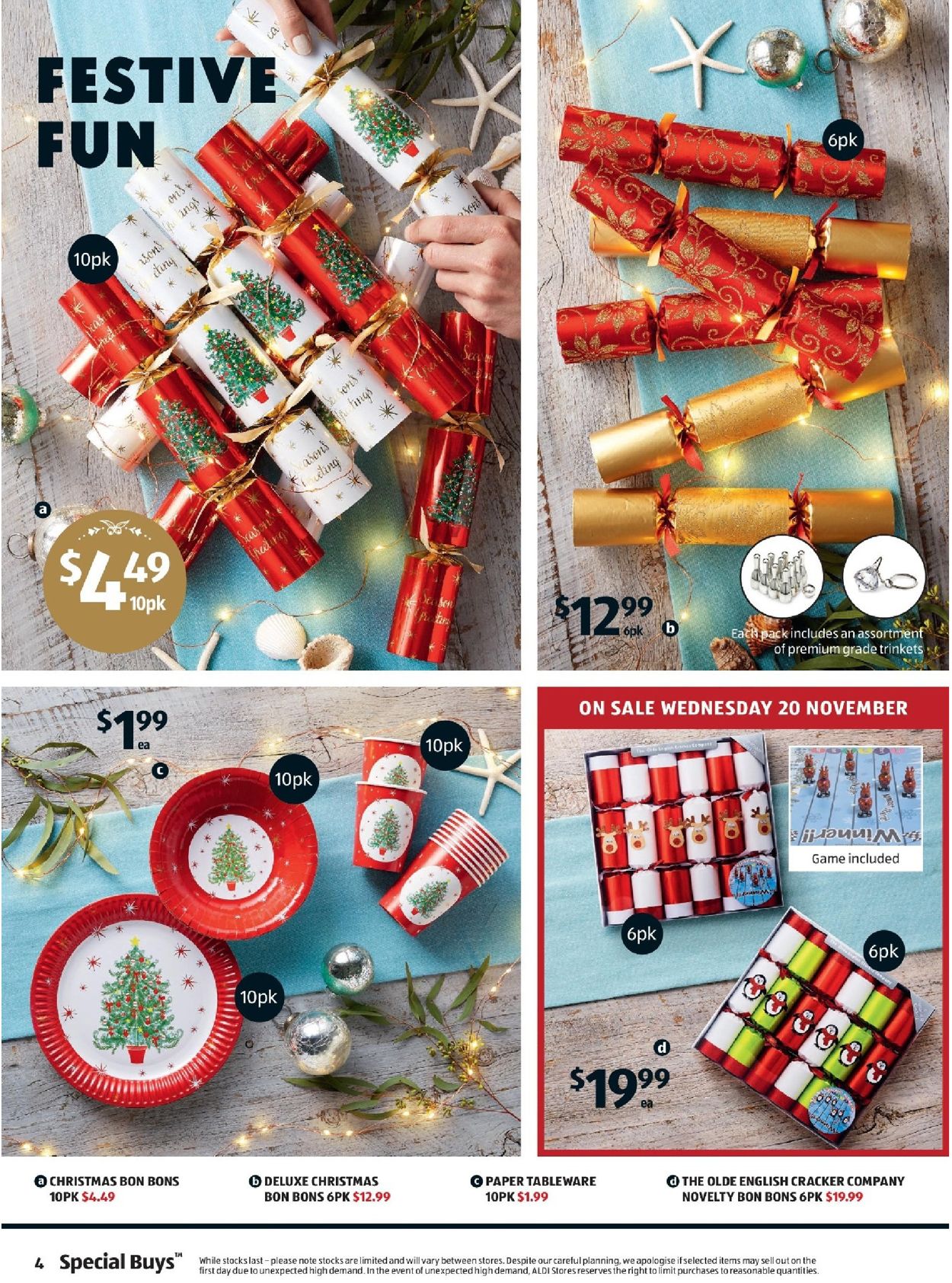 ALDI - Holiday Ad 2019 Catalogue - 20/11-26/11/2019 (Page 4)