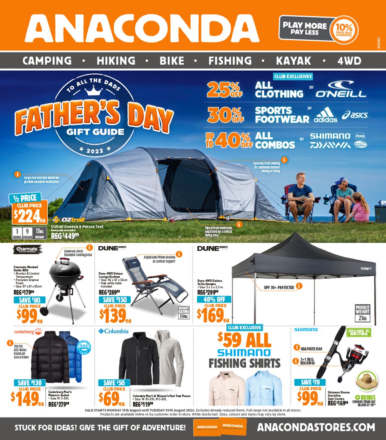 Anaconda Catalogue - 15/08-30/08/2022