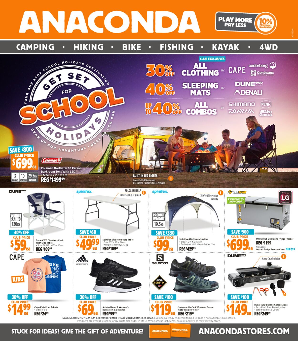 Anaconda Catalogue - 05/09-23/09/2022