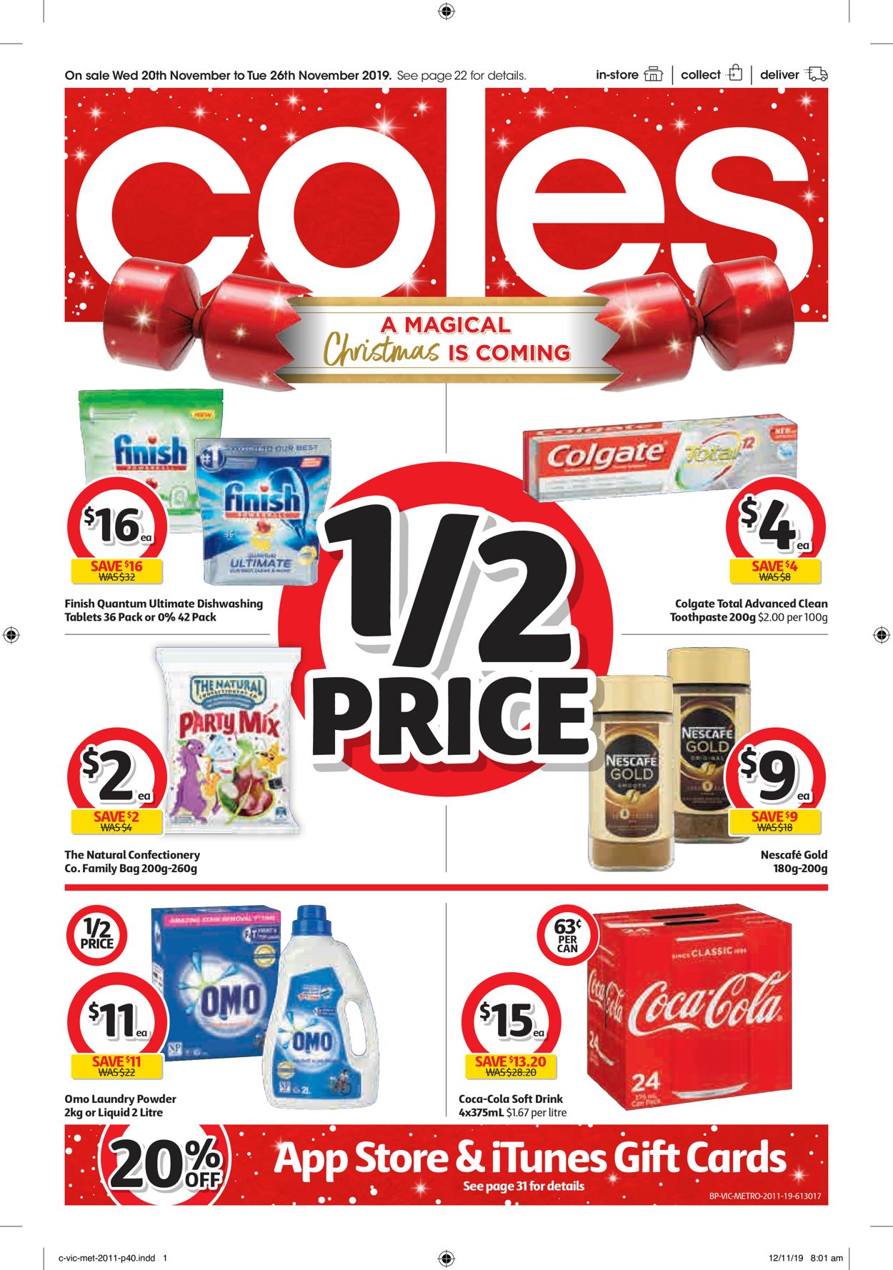Coles Catalogue - 20/11-26/11/2019 (Page 40)