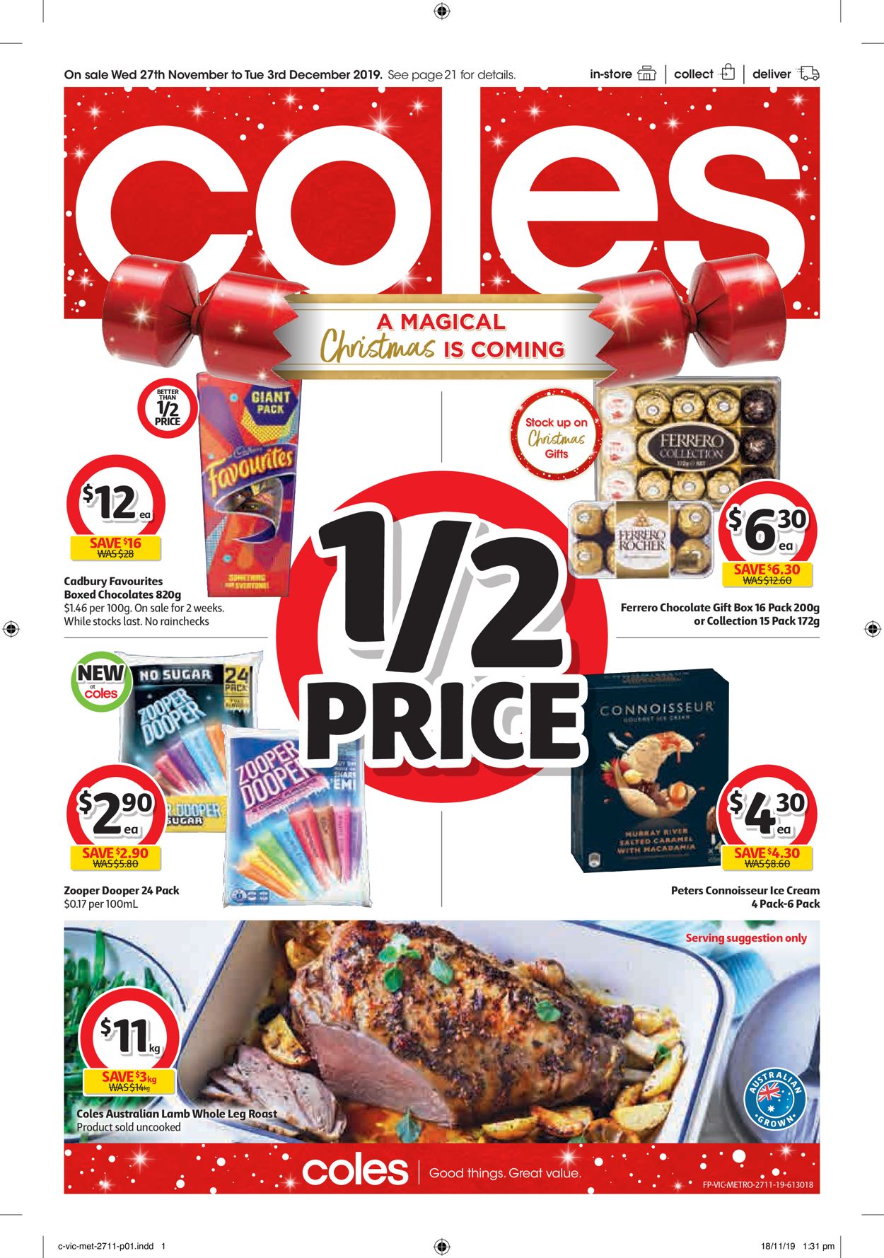 Coles Christmas Catalogue 2019 Catalogue - 27/11-03/12/2019
