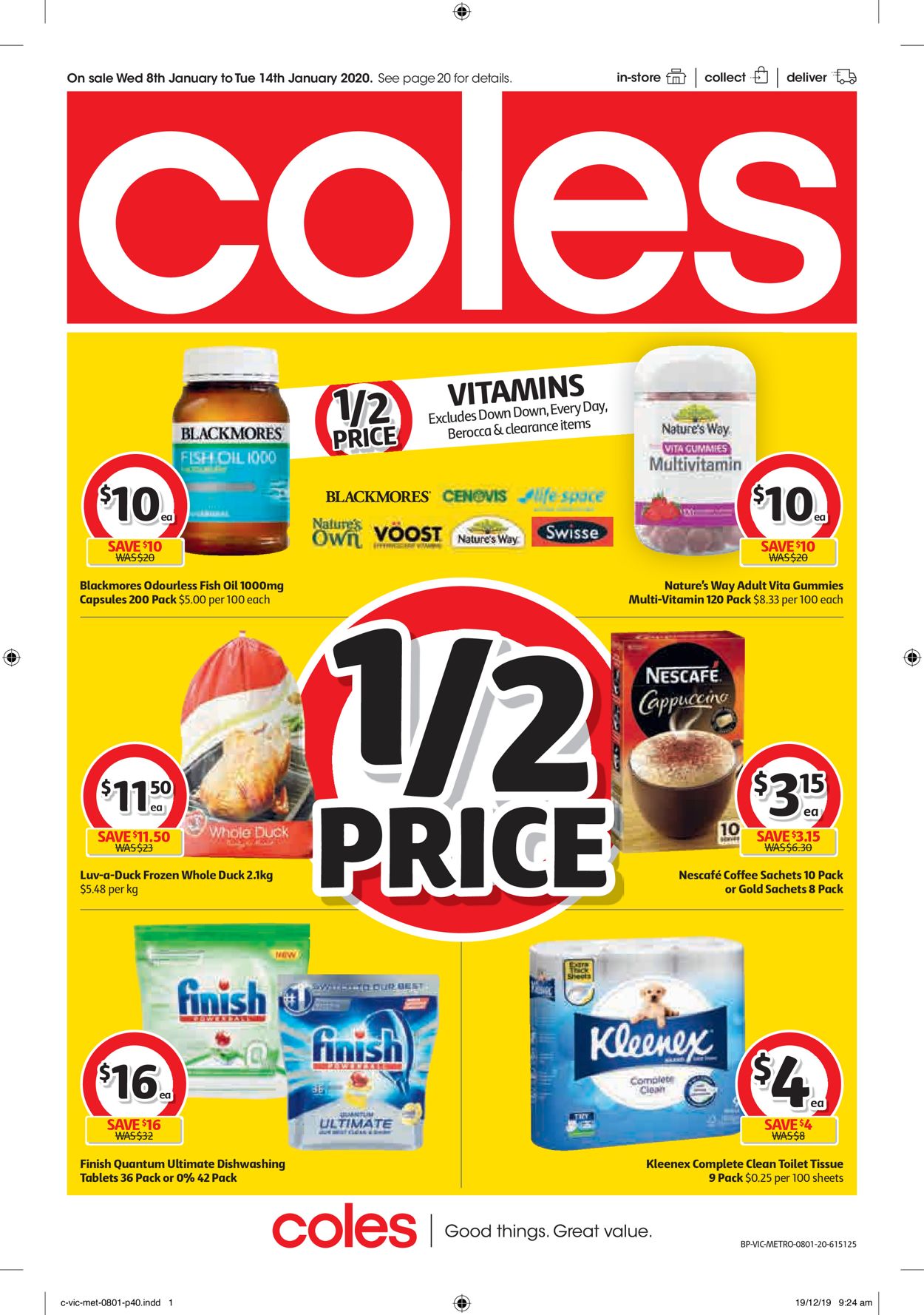 Coles Catalogue - 08/01-14/01/2020 (Page 40)