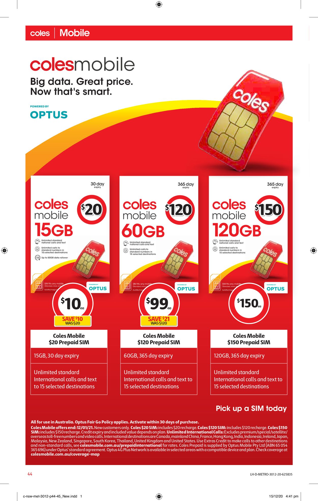 Coles - New Year 2021 Catalogue - 30/12-05/01/2021 (Page 44)