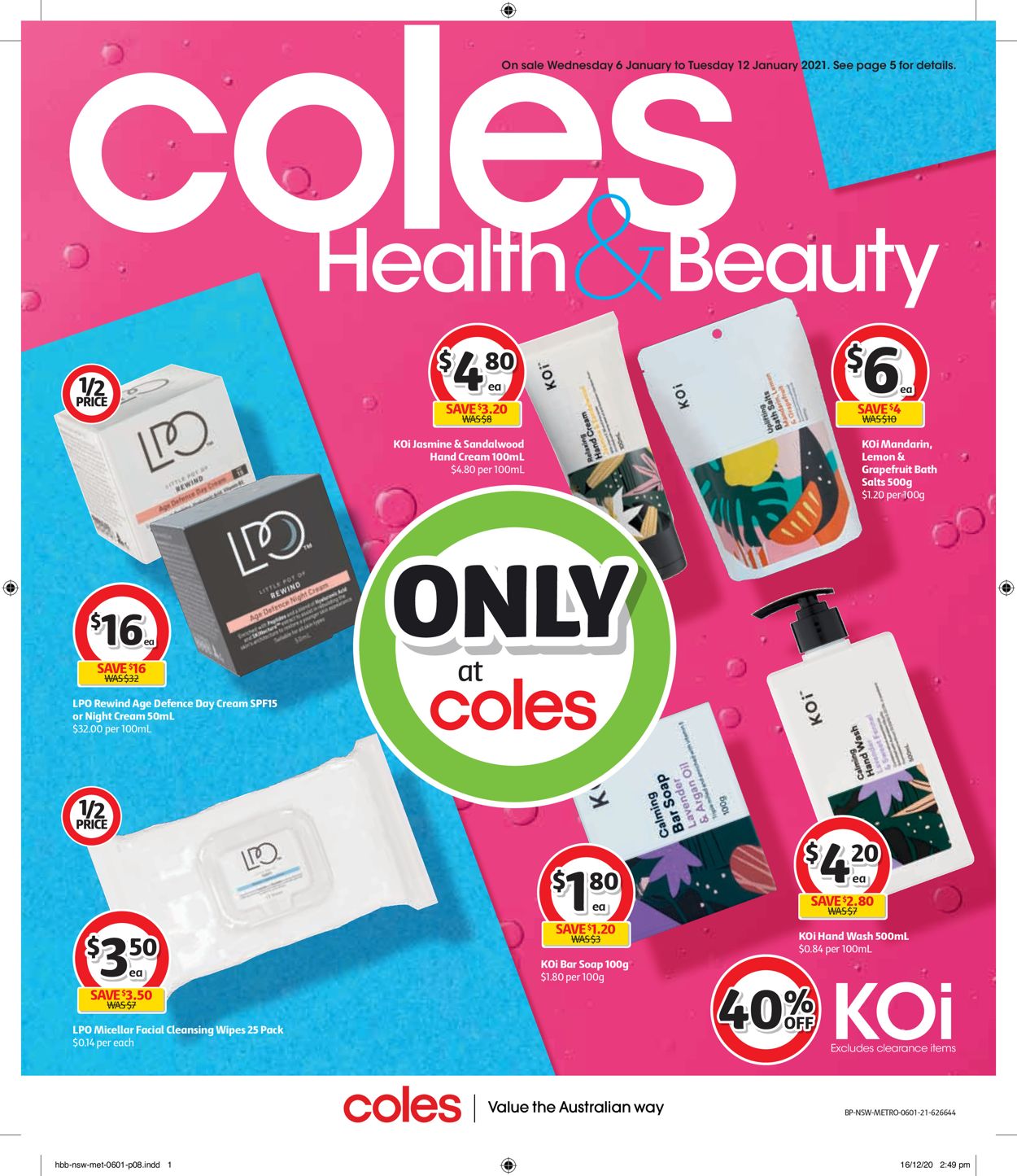 Coles Catalogue - 06/01-12/01/2021 (Page 8)