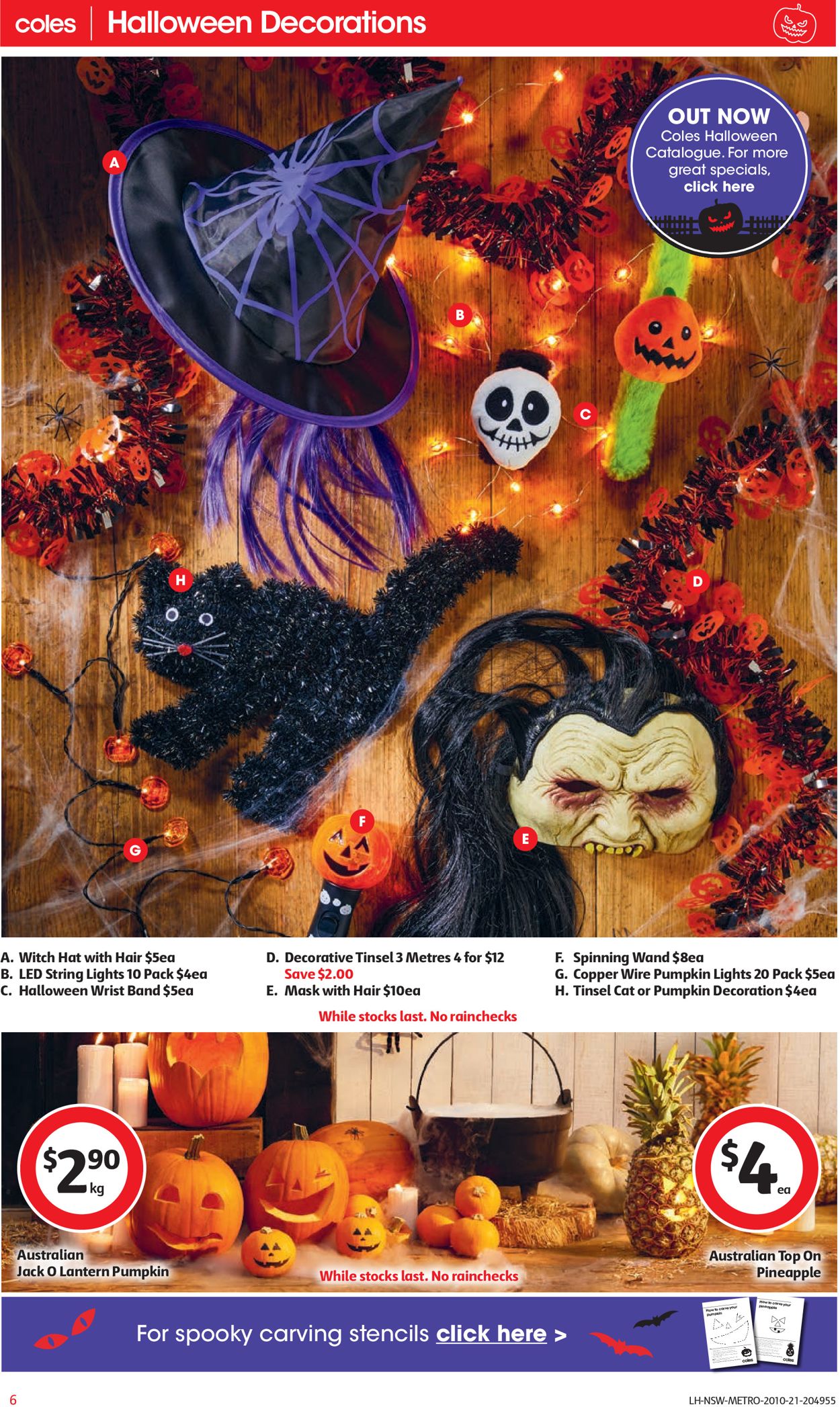 Coles Halloween 2021 Catalogue - 20/10-26/10/2021 (Page 6)