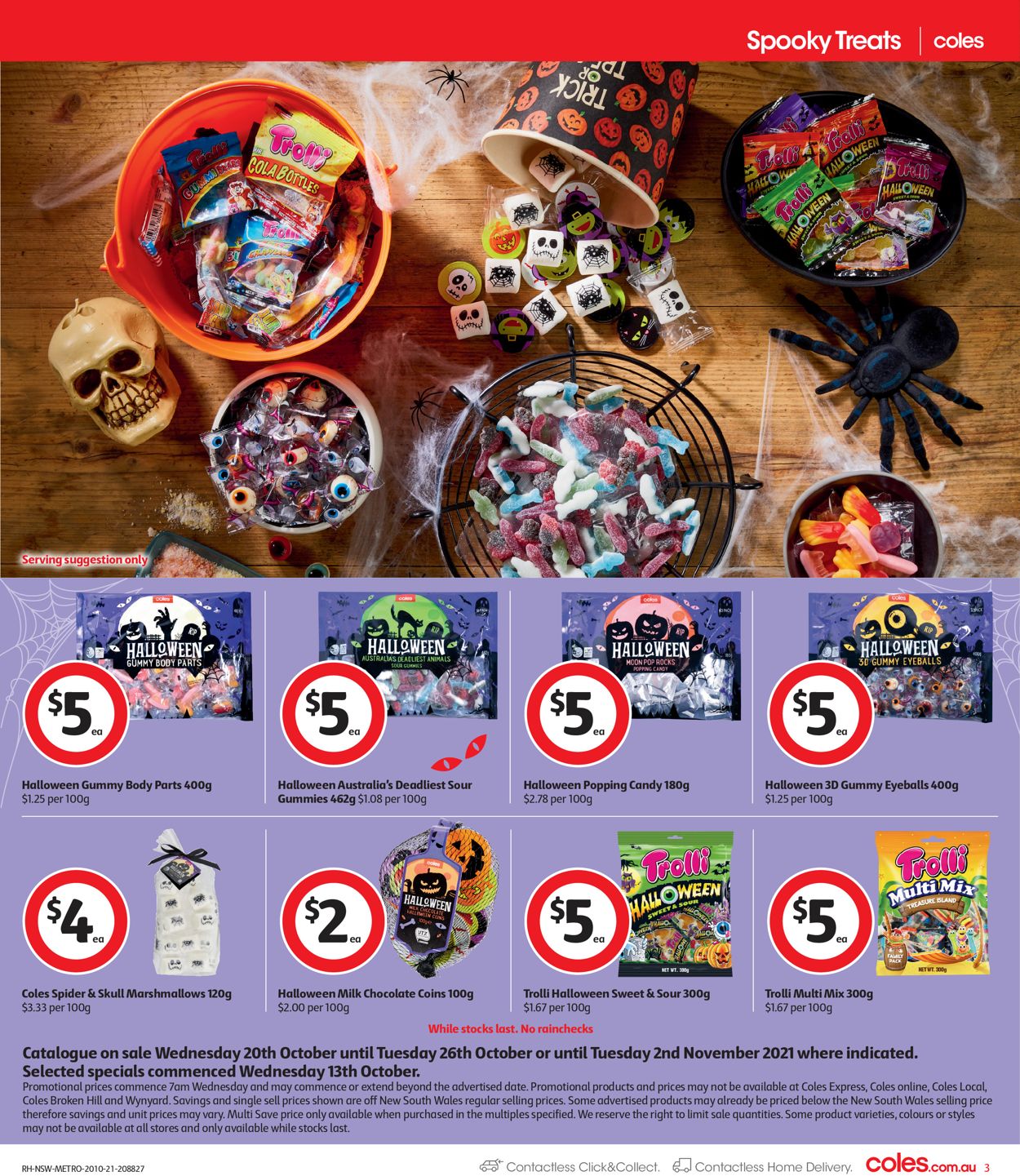 Coles Halloween 2021 Catalogue - 20/10-26/10/2021 (Page 3)