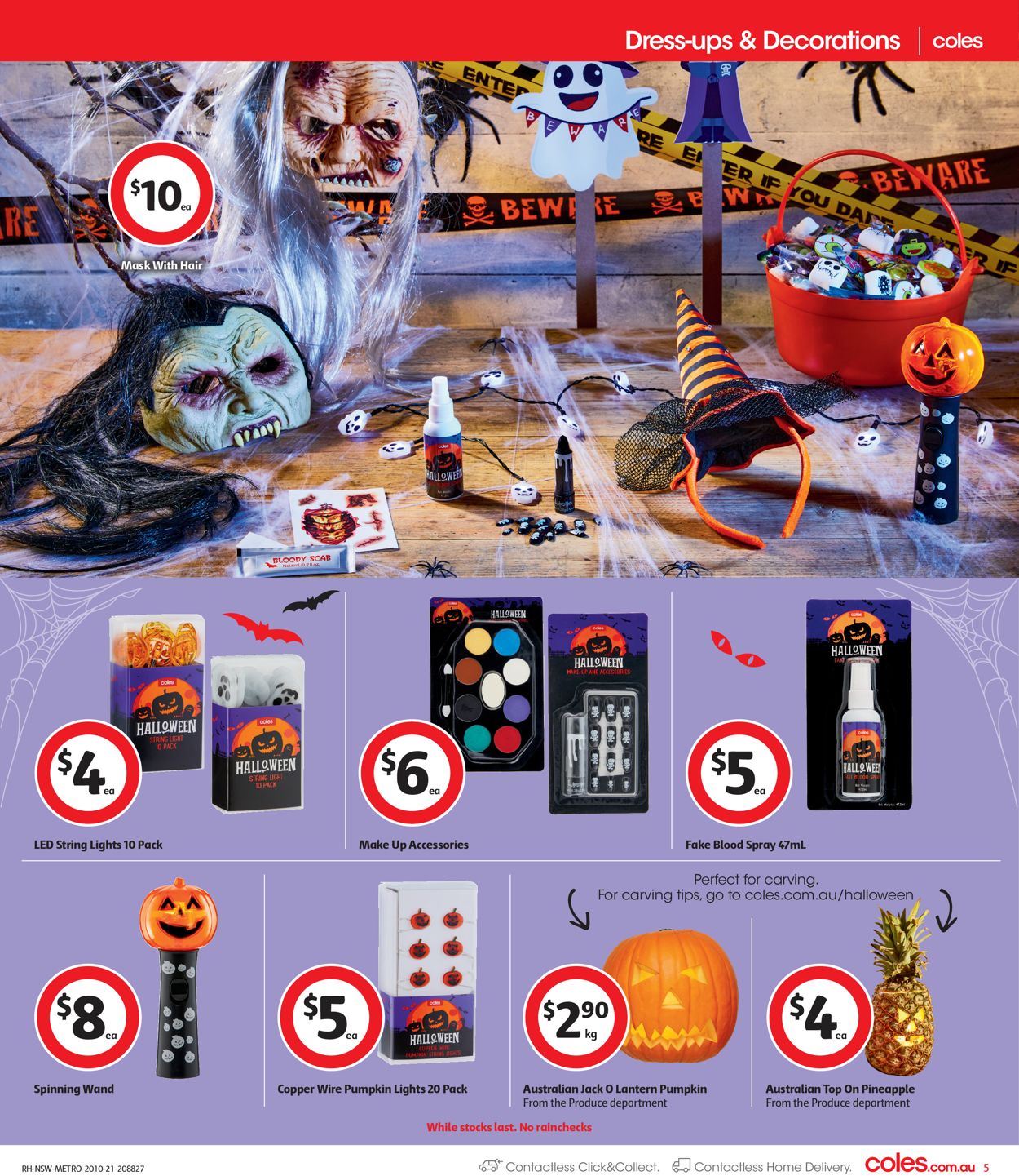 Coles Halloween 2021 Catalogue - 20/10-26/10/2021 (Page 5)