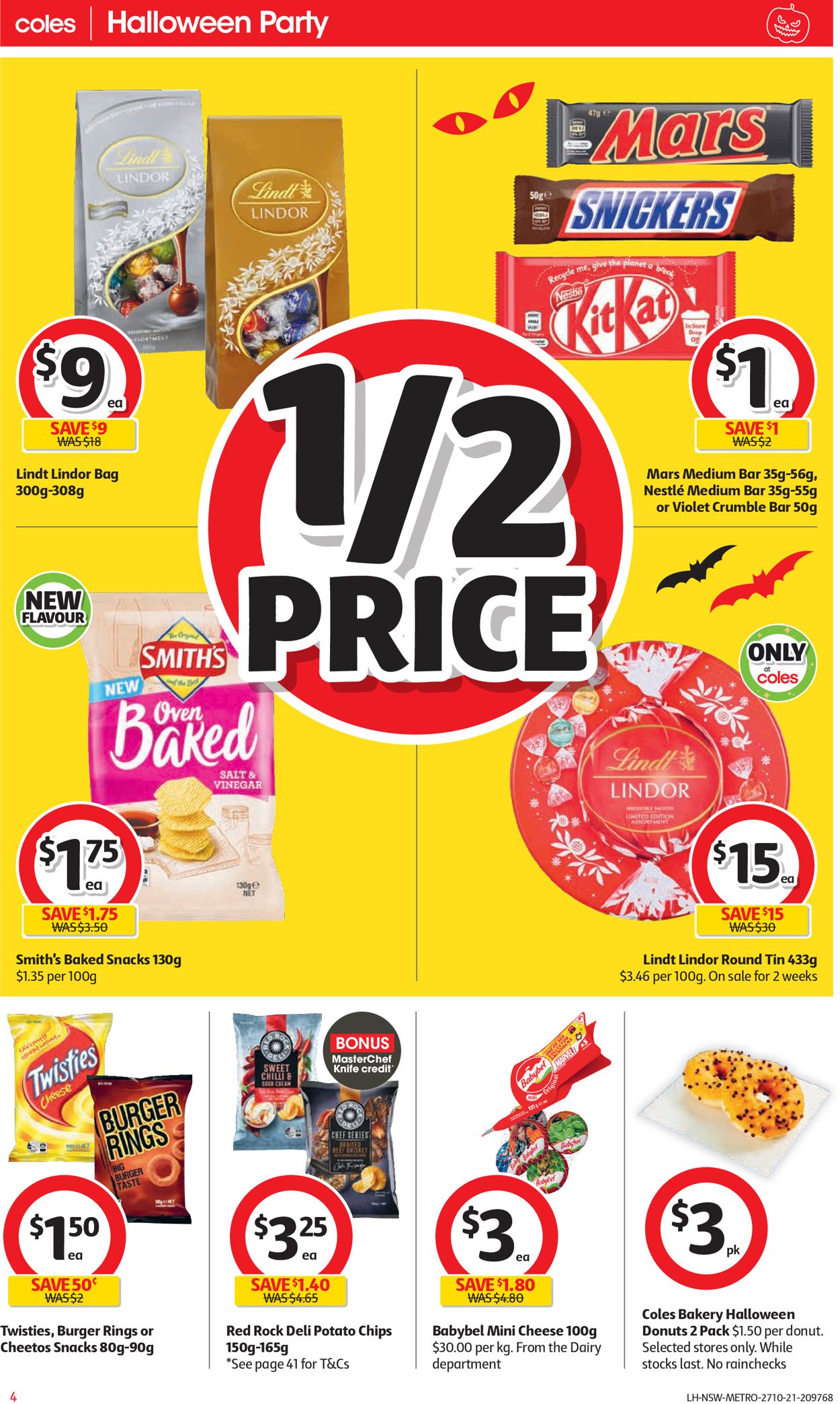 Coles HALLOWEEN 2021 Catalogue - 27/10-02/11/2021 (Page 4)