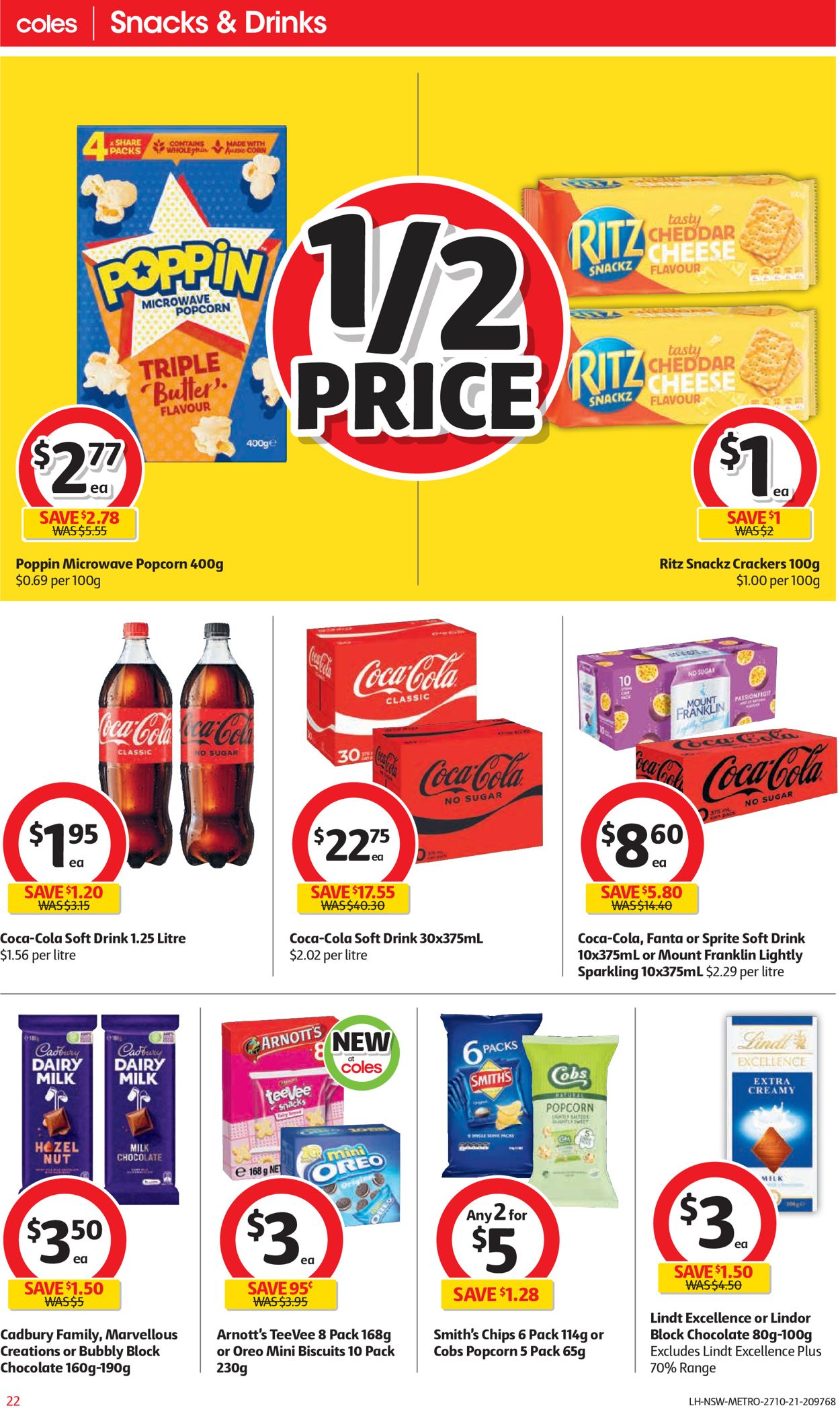 Coles HALLOWEEN 2021 Catalogue - 27/10-02/11/2021 (Page 22)