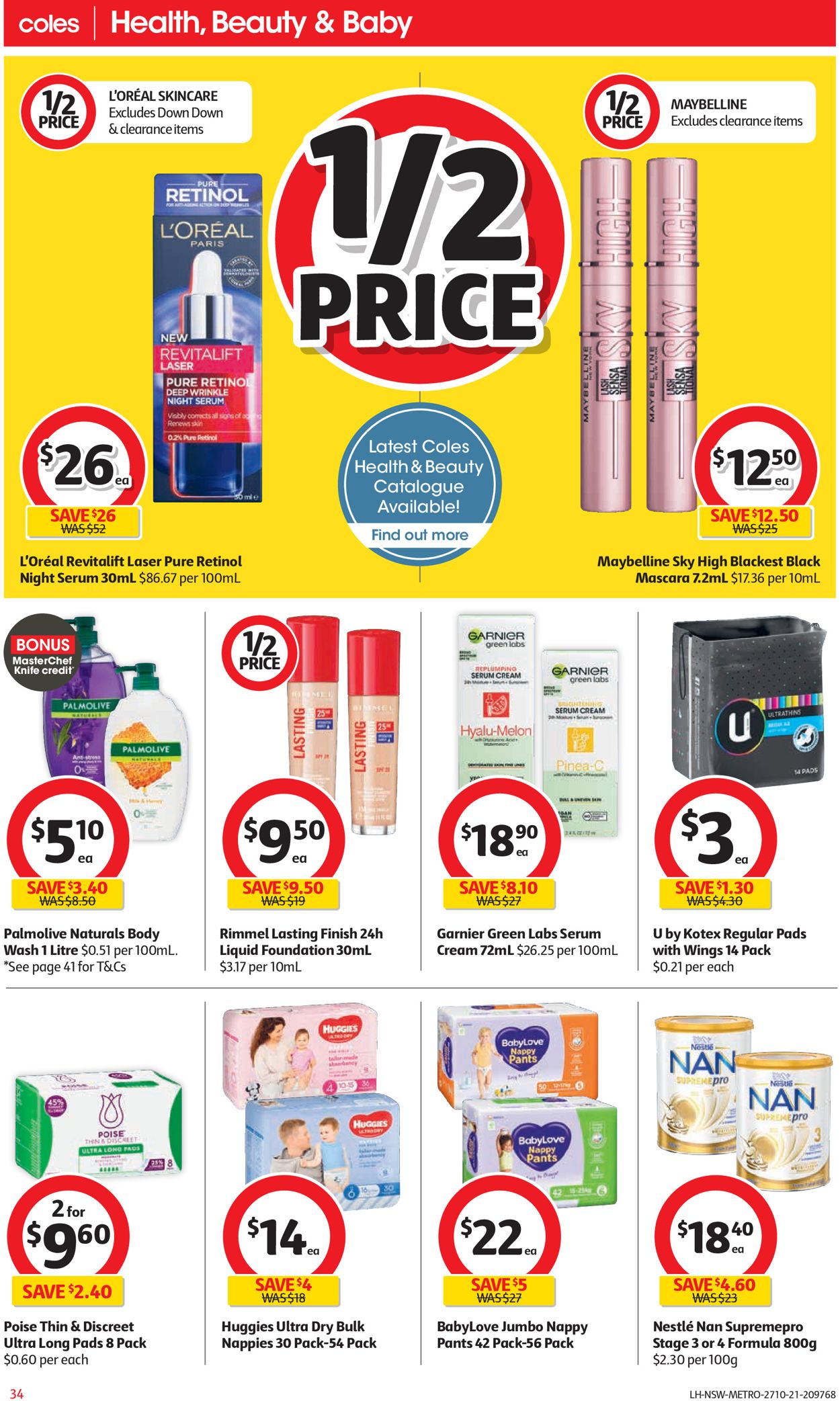 Coles HALLOWEEN 2021 Catalogue - 27/10-02/11/2021 (Page 34)