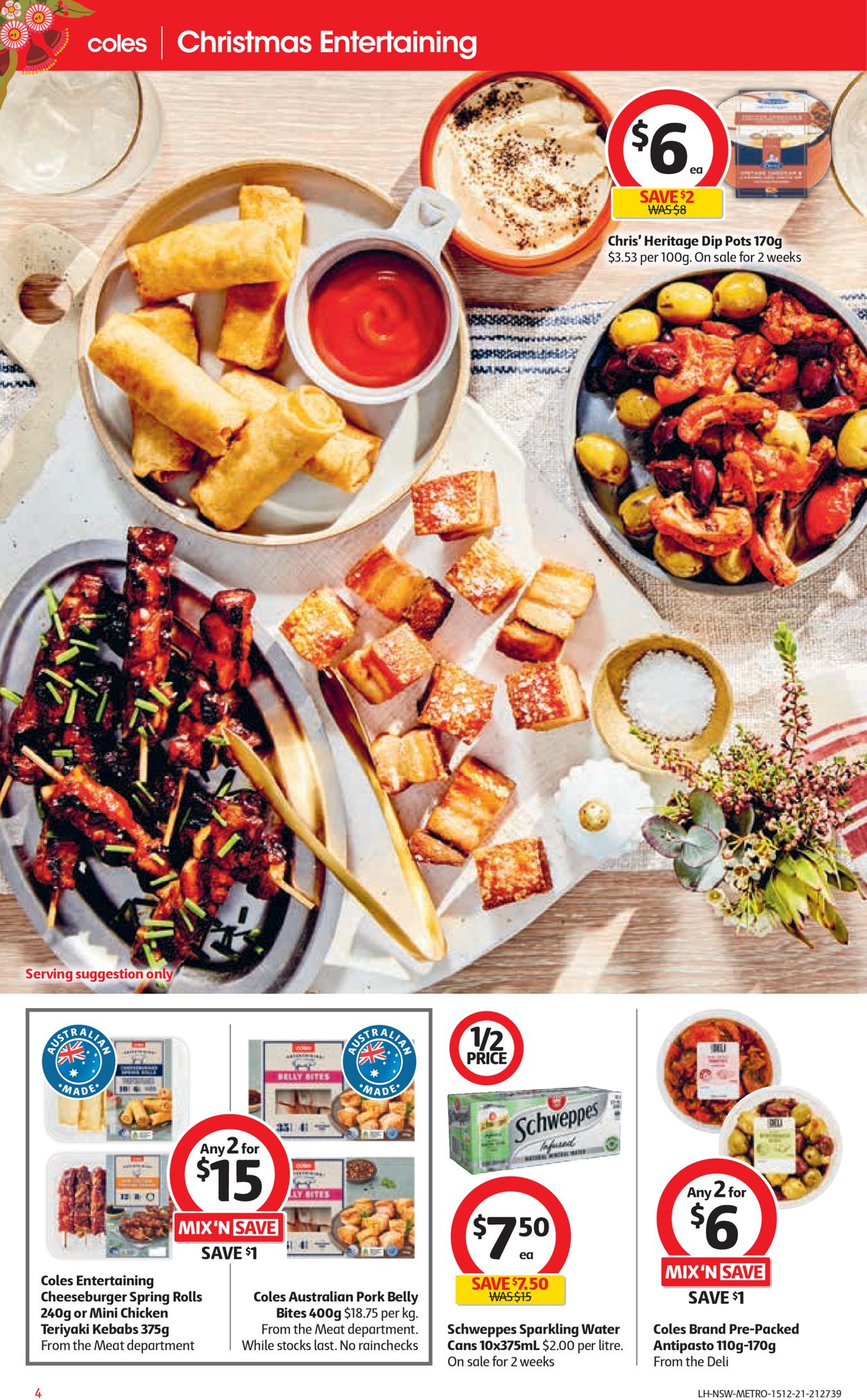 Coles HOLIDAYS 2021 Catalogue - 15/12-24/12/2021 (Page 4)