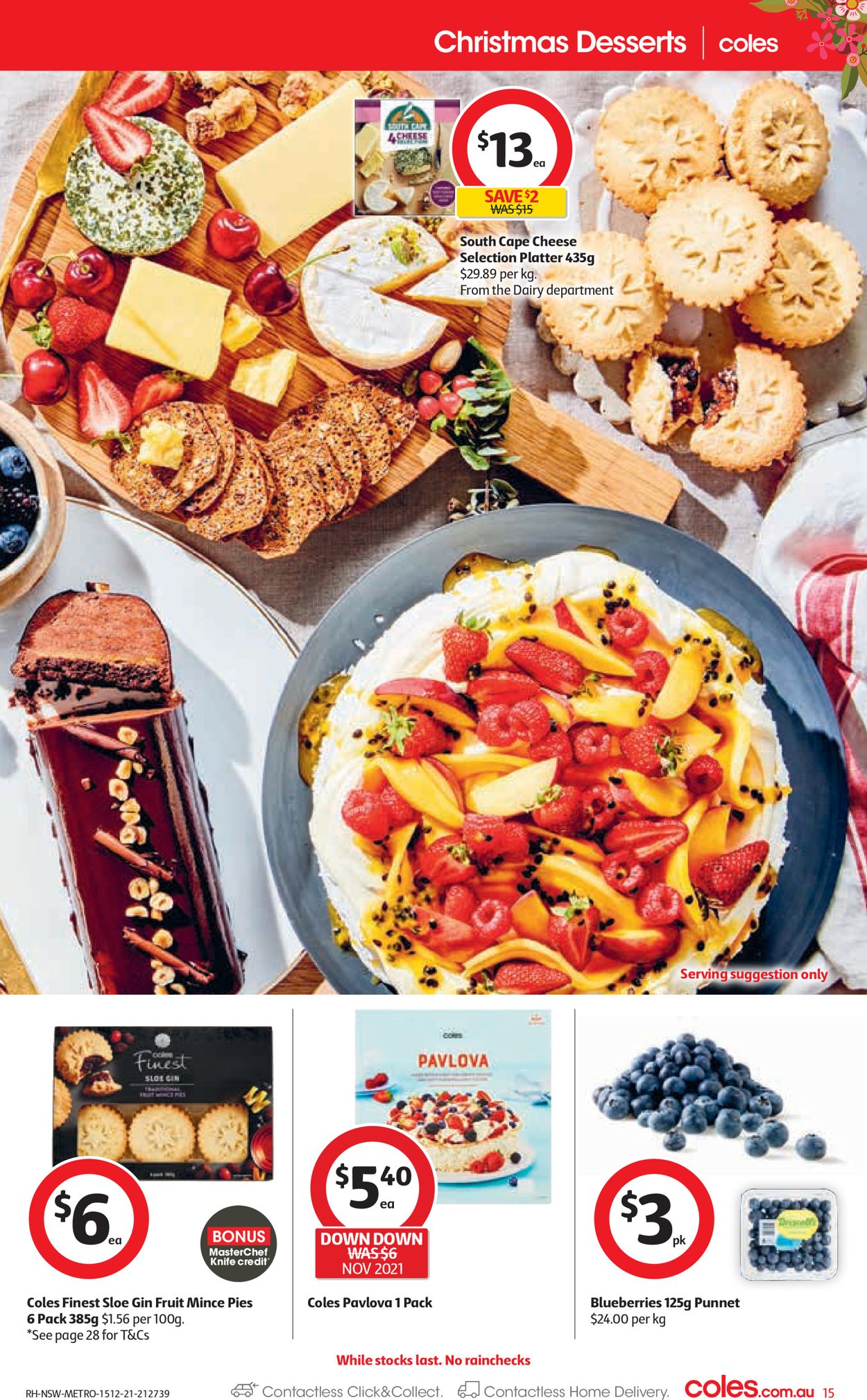 Coles HOLIDAYS 2021 Catalogue - 15/12-24/12/2021 (Page 15)