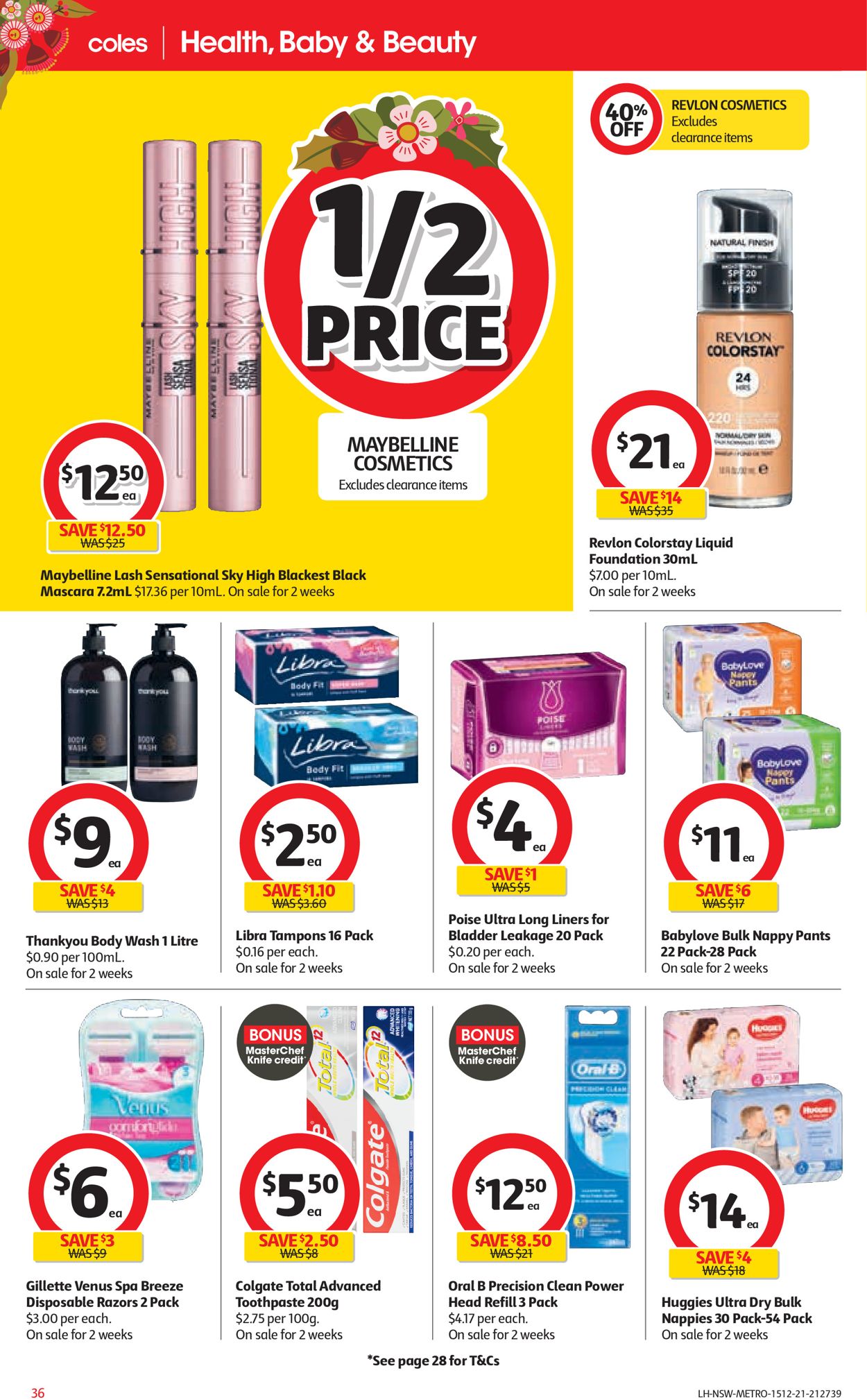 Coles HOLIDAYS 2021 Catalogue - 15/12-24/12/2021 (Page 36)