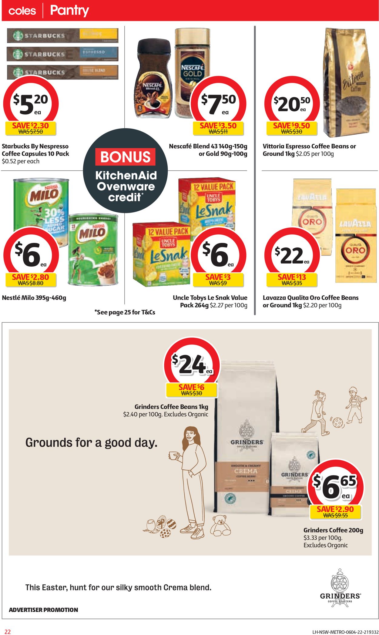 Coles EASTER 2022 Catalogue - 06/04-12/04/2022 (Page 22)