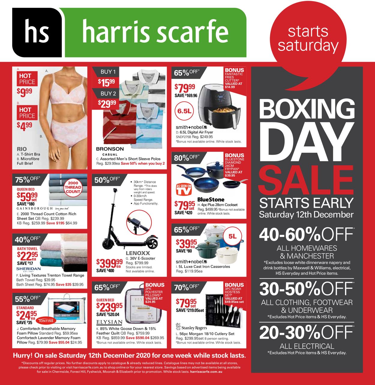 Harris Scarfe - Boxing Day 2020 Catalogue - 12/12-18/12/2020