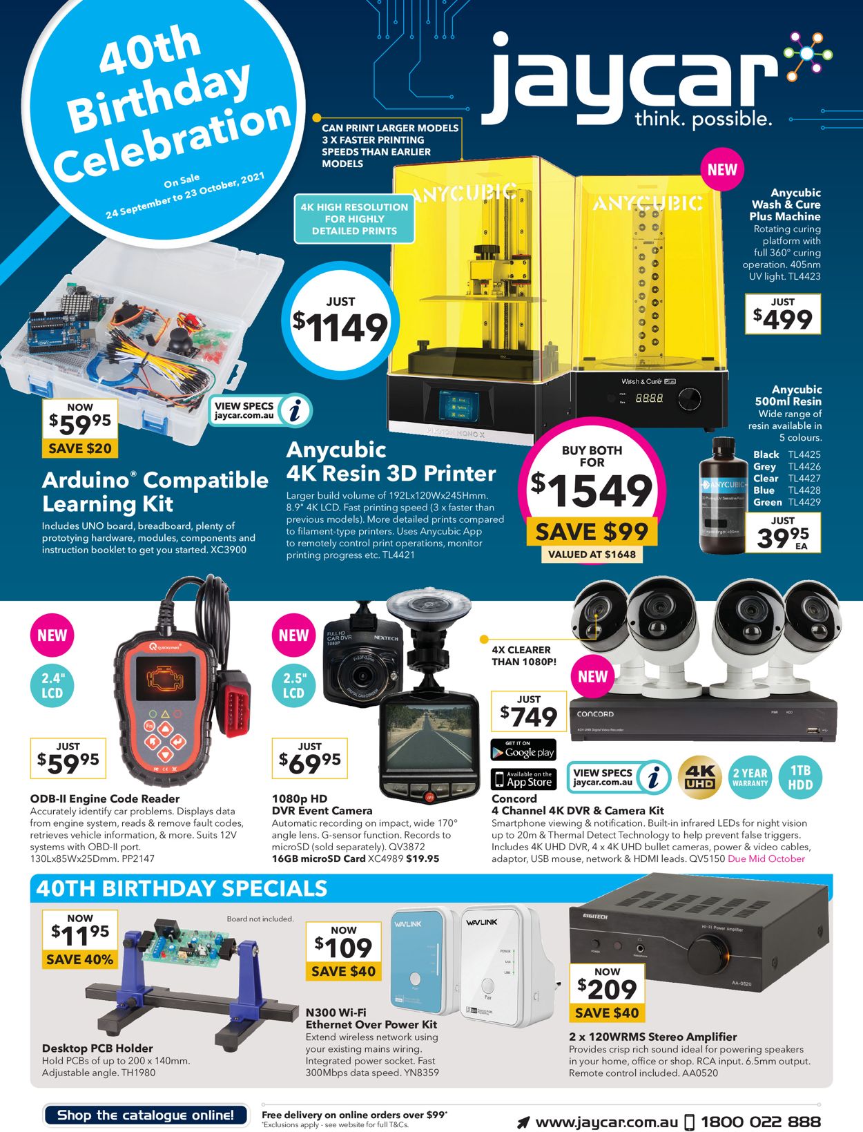 Jaycar Electronics Catalogue - 24/09-23/10/2021