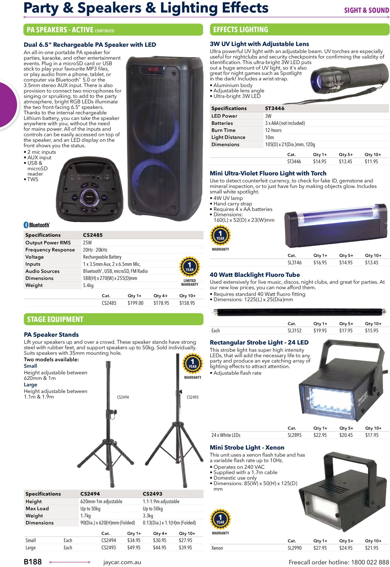 Jaycar Electronics Catalogue - 23/06-30/09/2022 (Page 188)