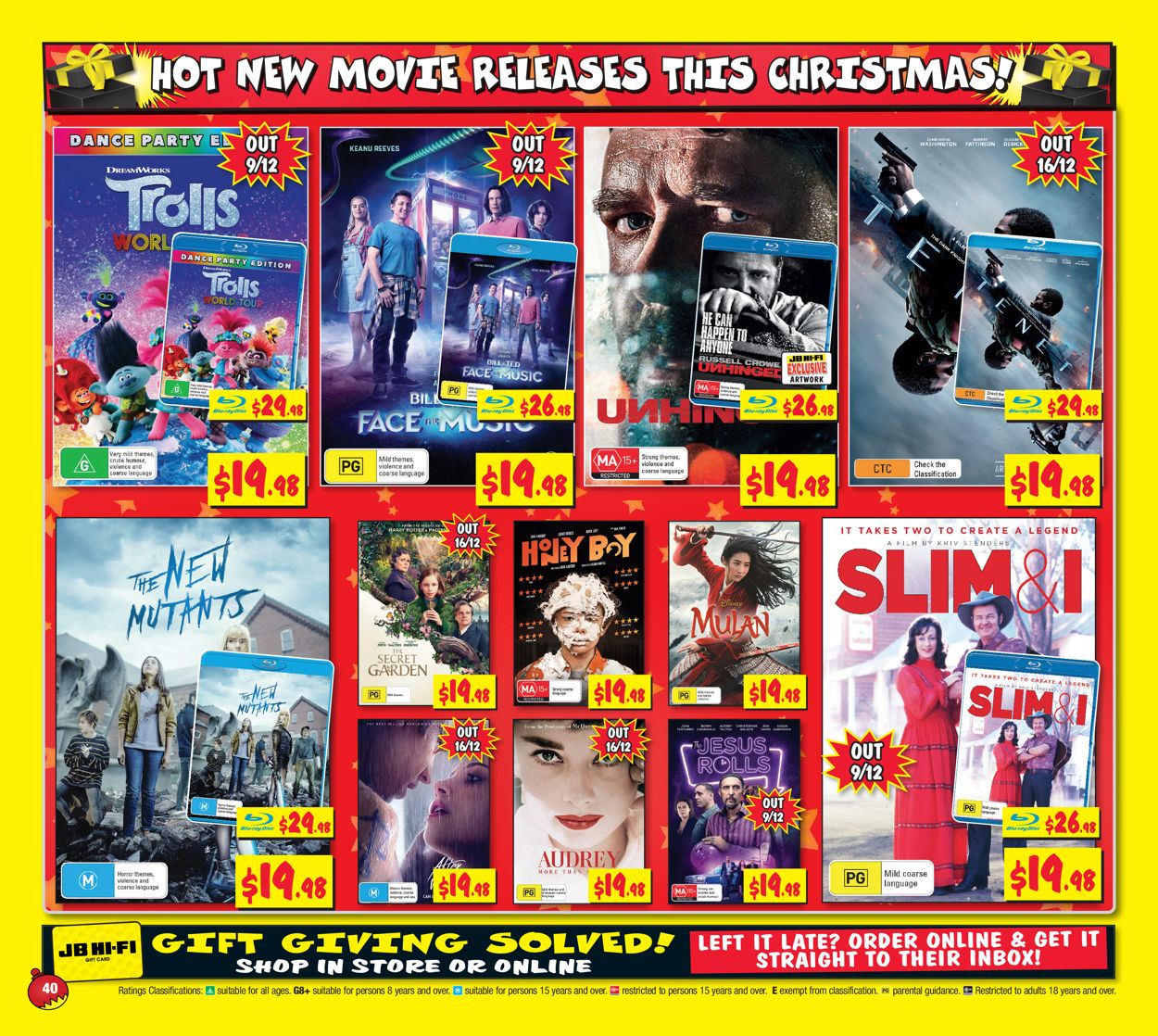 JB Hi-Fi - Christmas Gift 2020 Catalogue - 03/12-24/12/2020 (Page 40)
