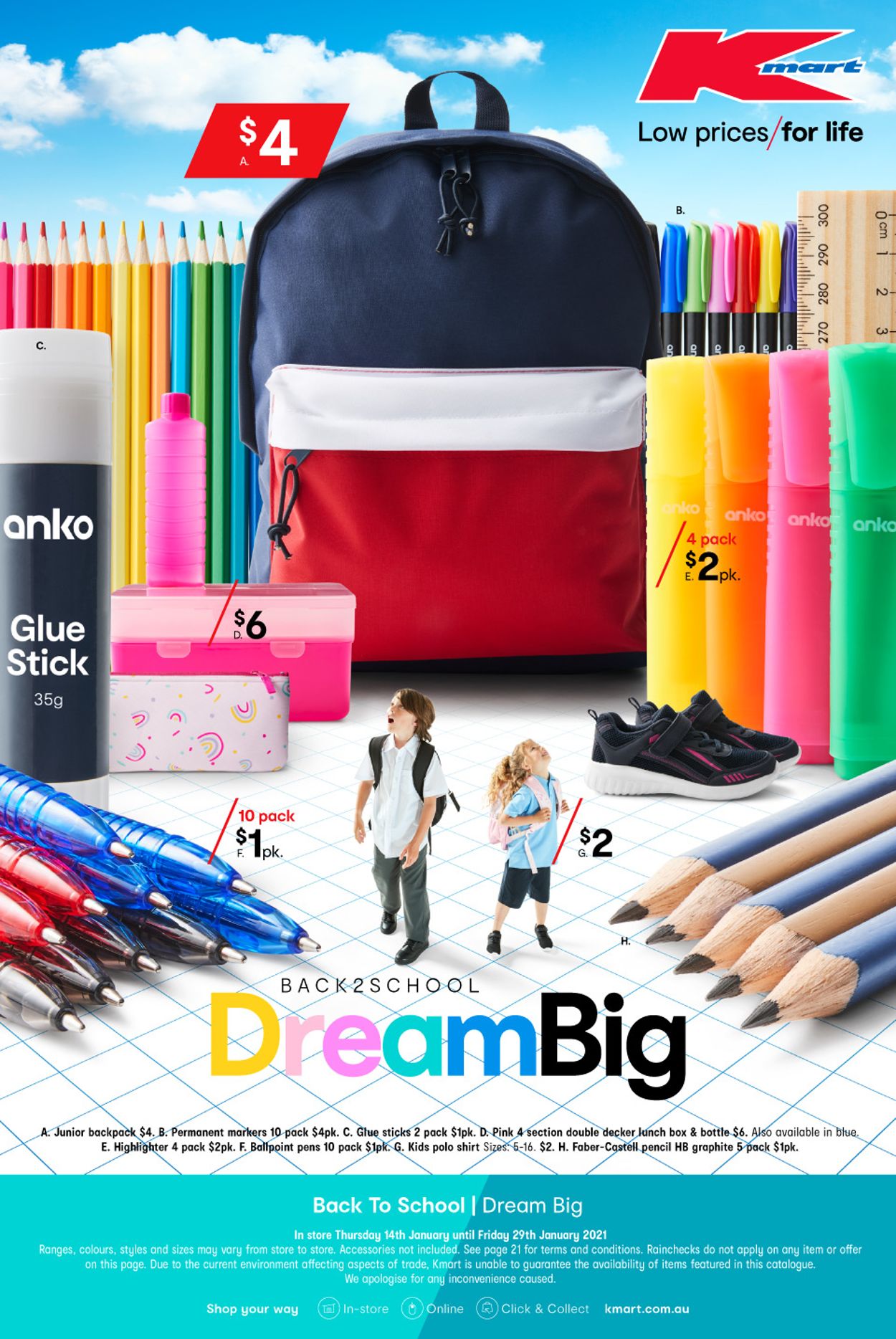 Kmart - Back to School Catalogue - 14/01-29/01/2021