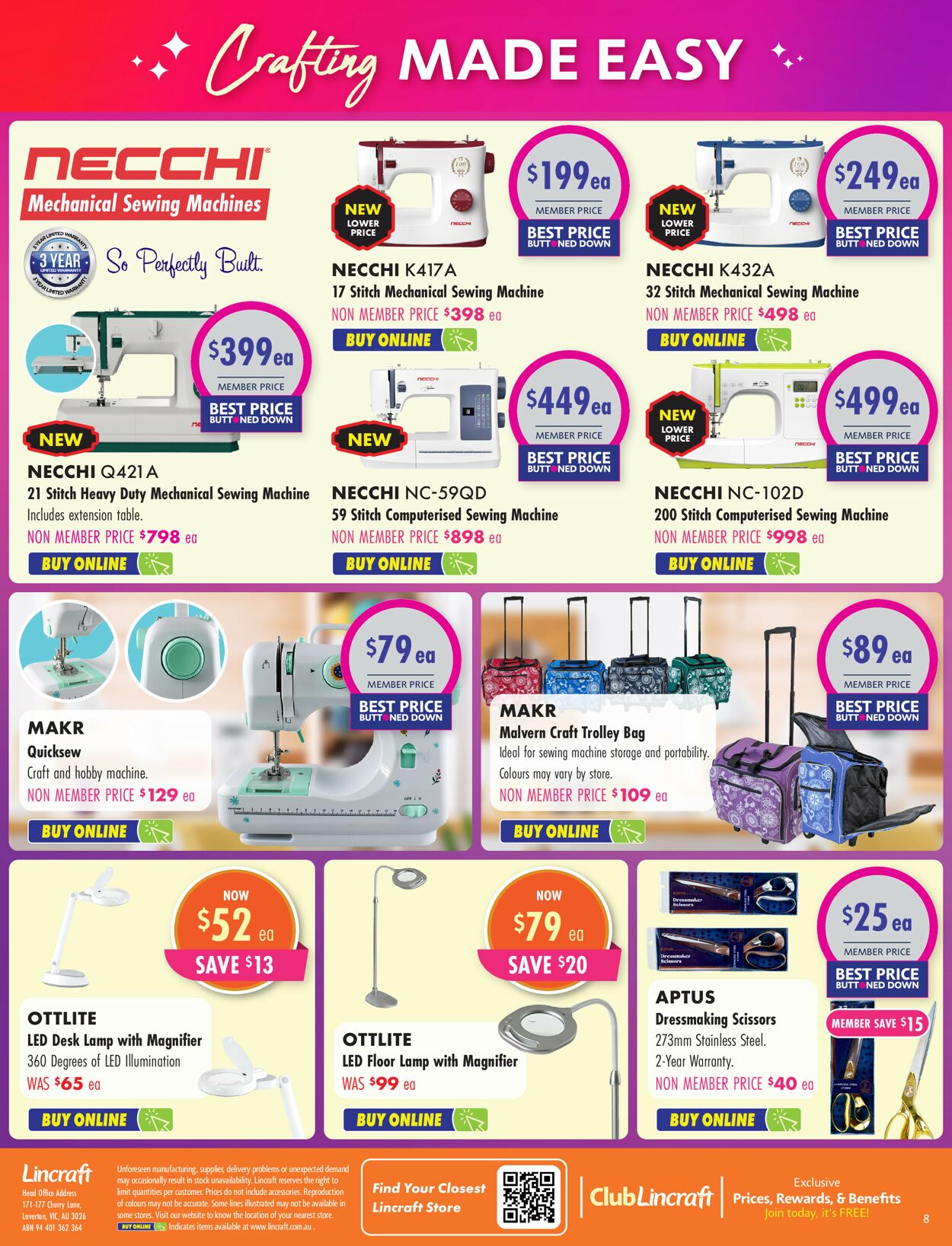 Lincraft Catalogue - 04/05-21/05/2023 (Page 8)
