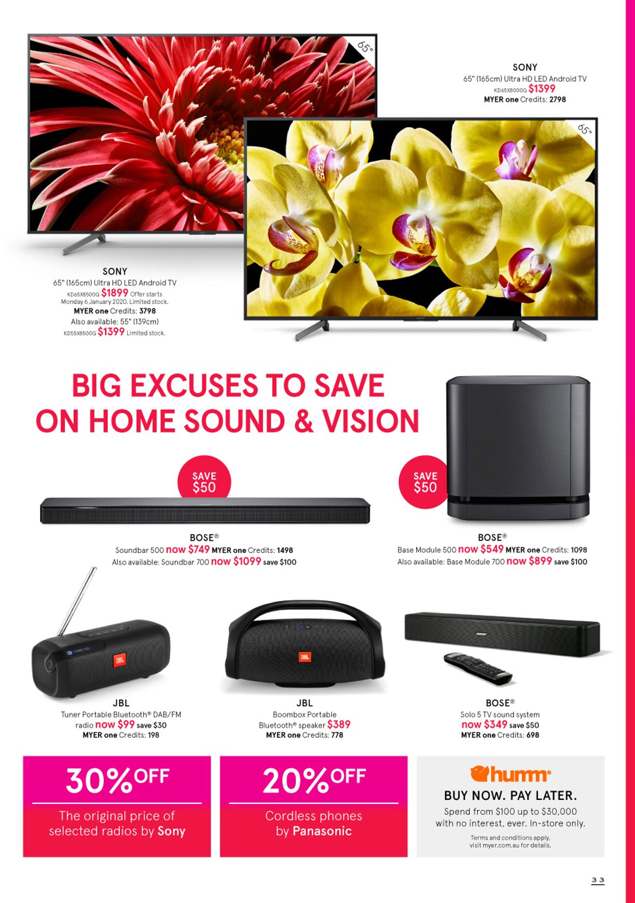 Myer Catalogue - 02/01-27/01/2020 (Page 33)