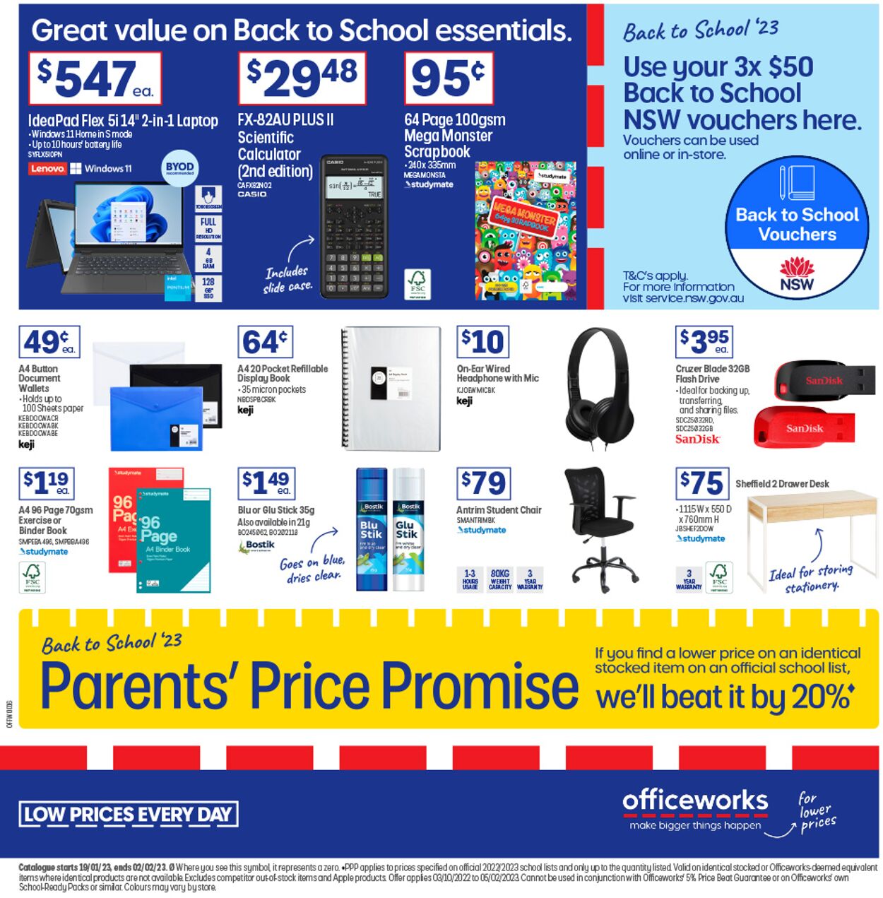 Officeworks Catalogue - 19/01-02/02/2023
