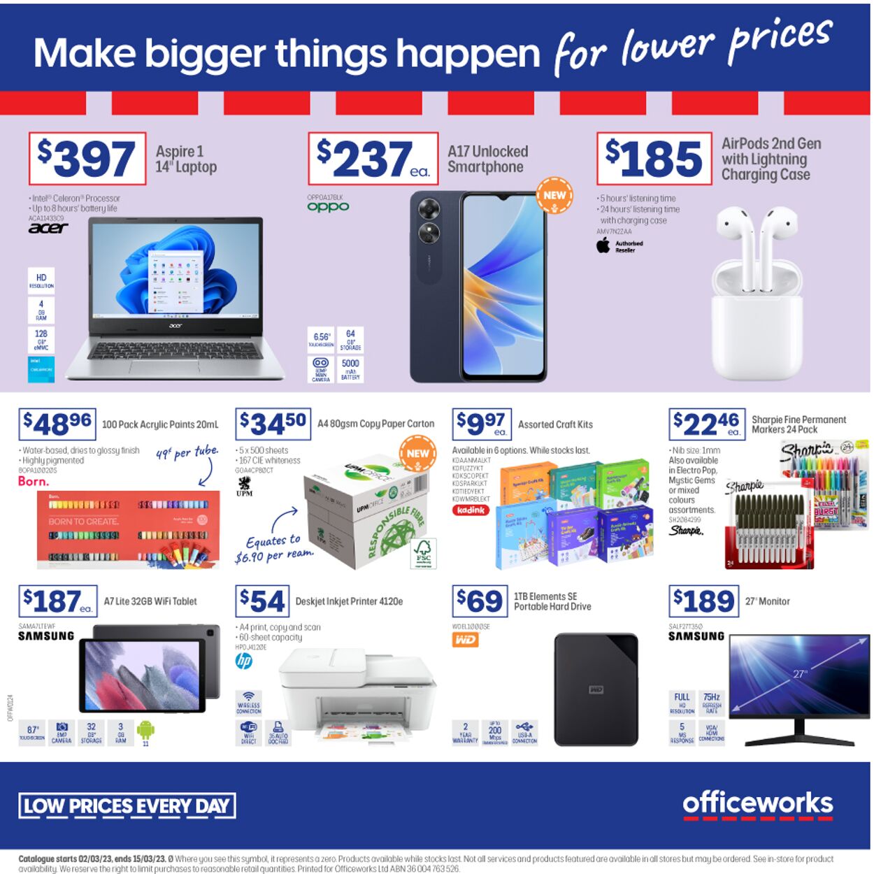 Officeworks Catalogue - 02/03-15/03/2023