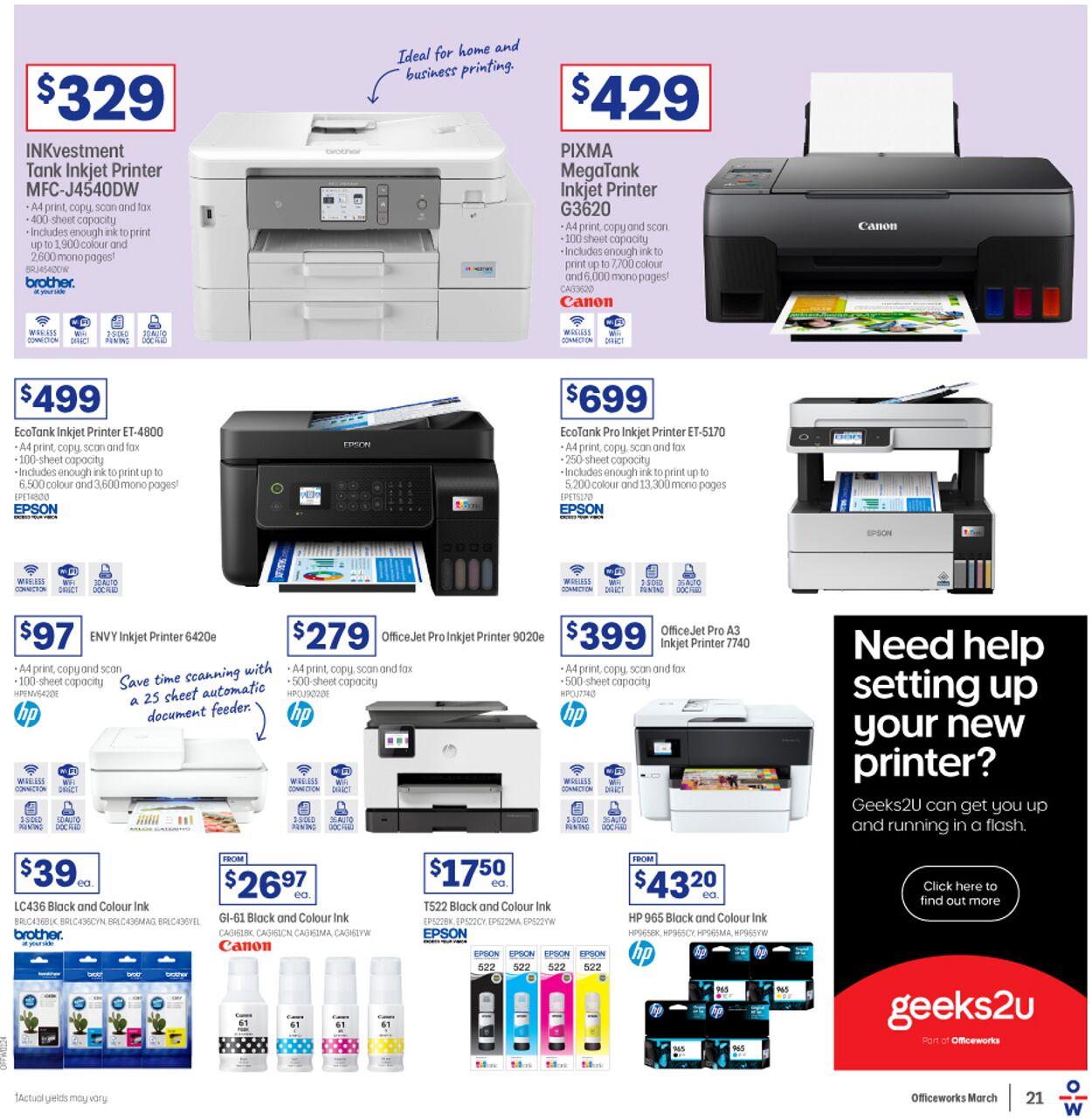 Officeworks Catalogue - 02/03-15/03/2023 (Page 21)
