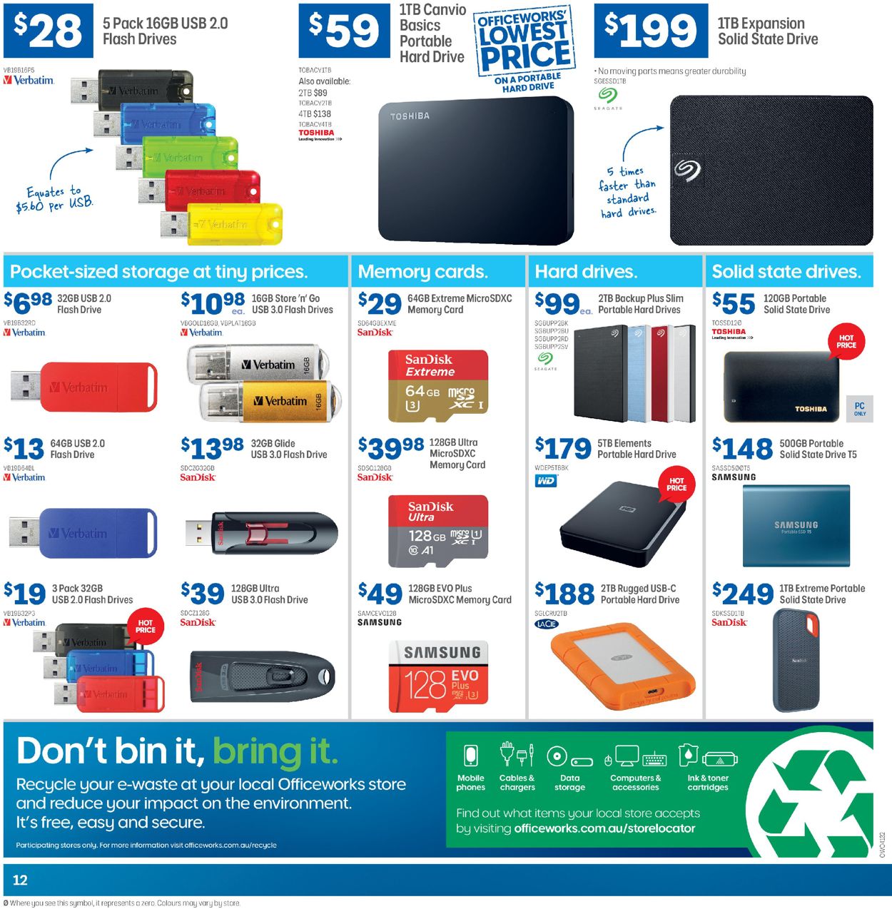 Officeworks Catalogue - 05/03-18/03/2020 (Page 12)