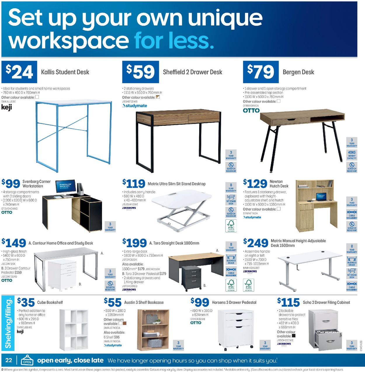 Officeworks Catalogue - 05/03-18/03/2020 (Page 22)