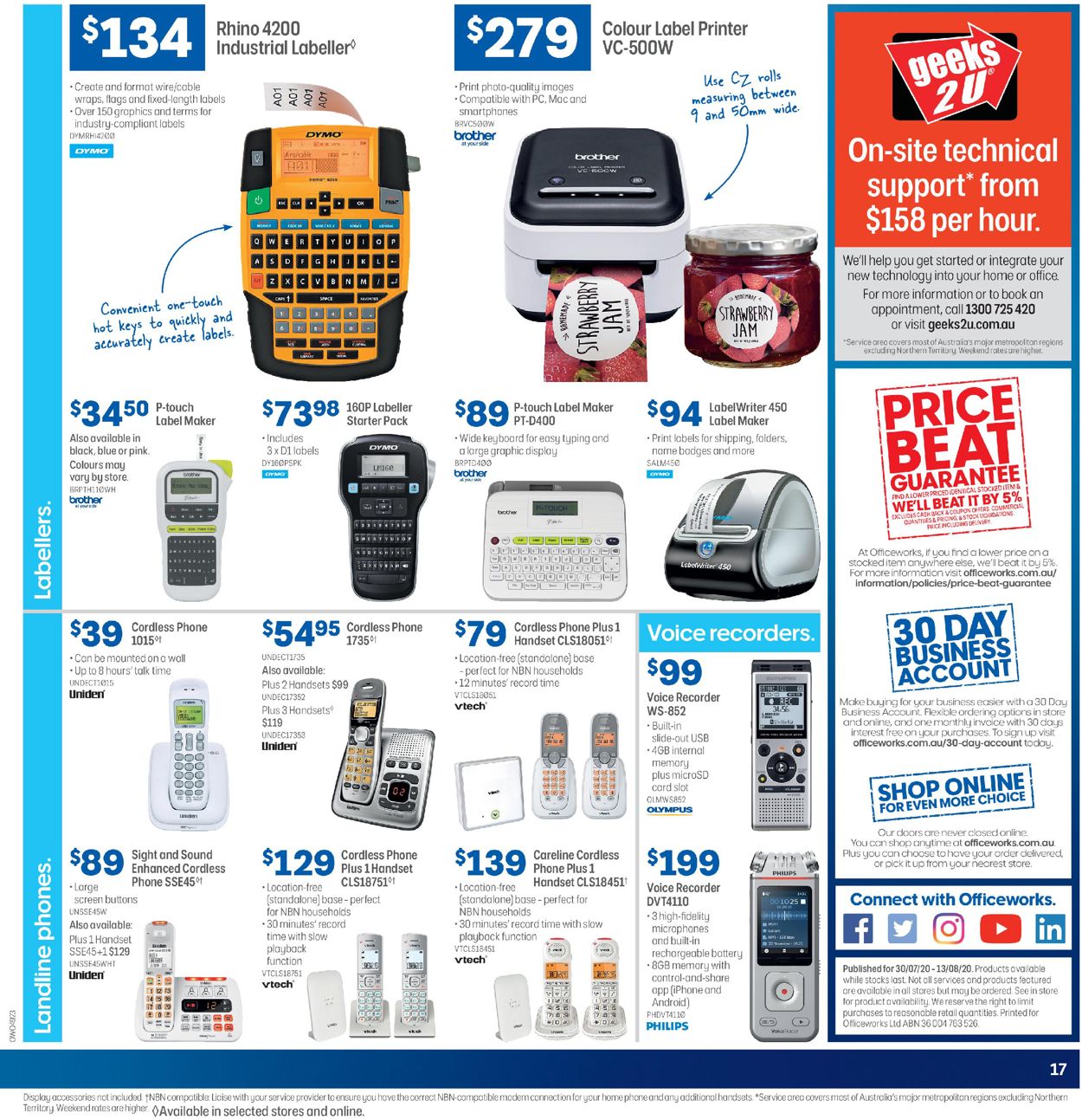 Officeworks Catalogue - 30/07-13/08/2020 (Page 17)