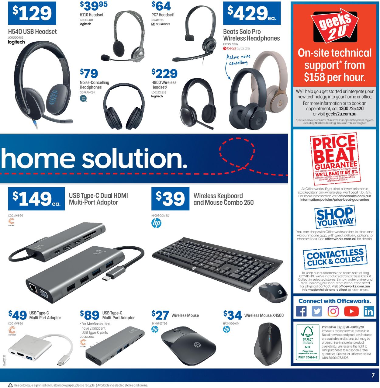 Officeworks Catalogue - 02/10-08/10/2020 (Page 7)
