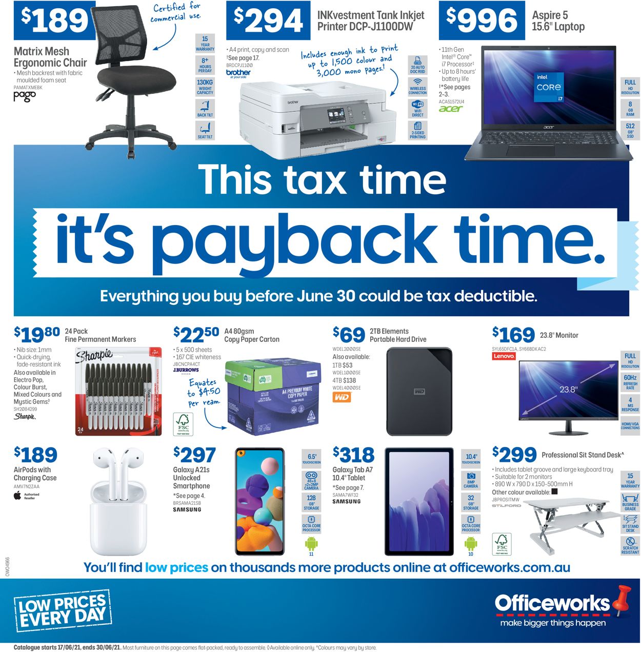 Officeworks Catalogue - 17/06-30/06/2021