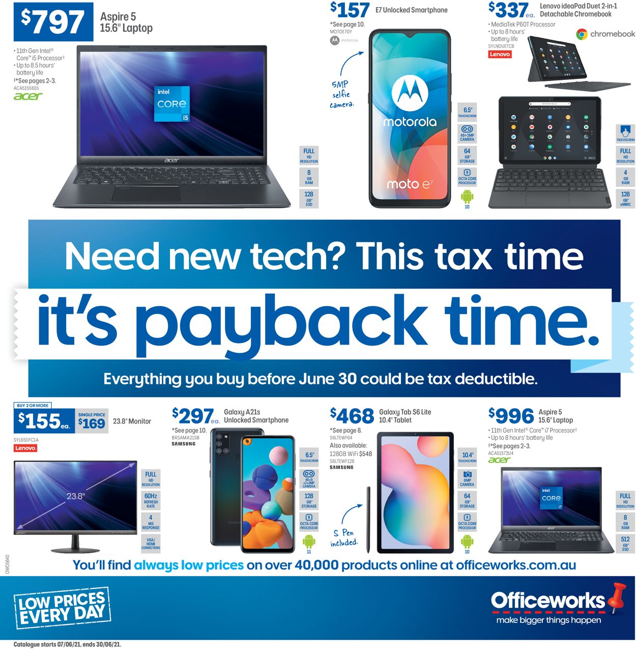 Officeworks Catalogue - 07/06-30/06/2021