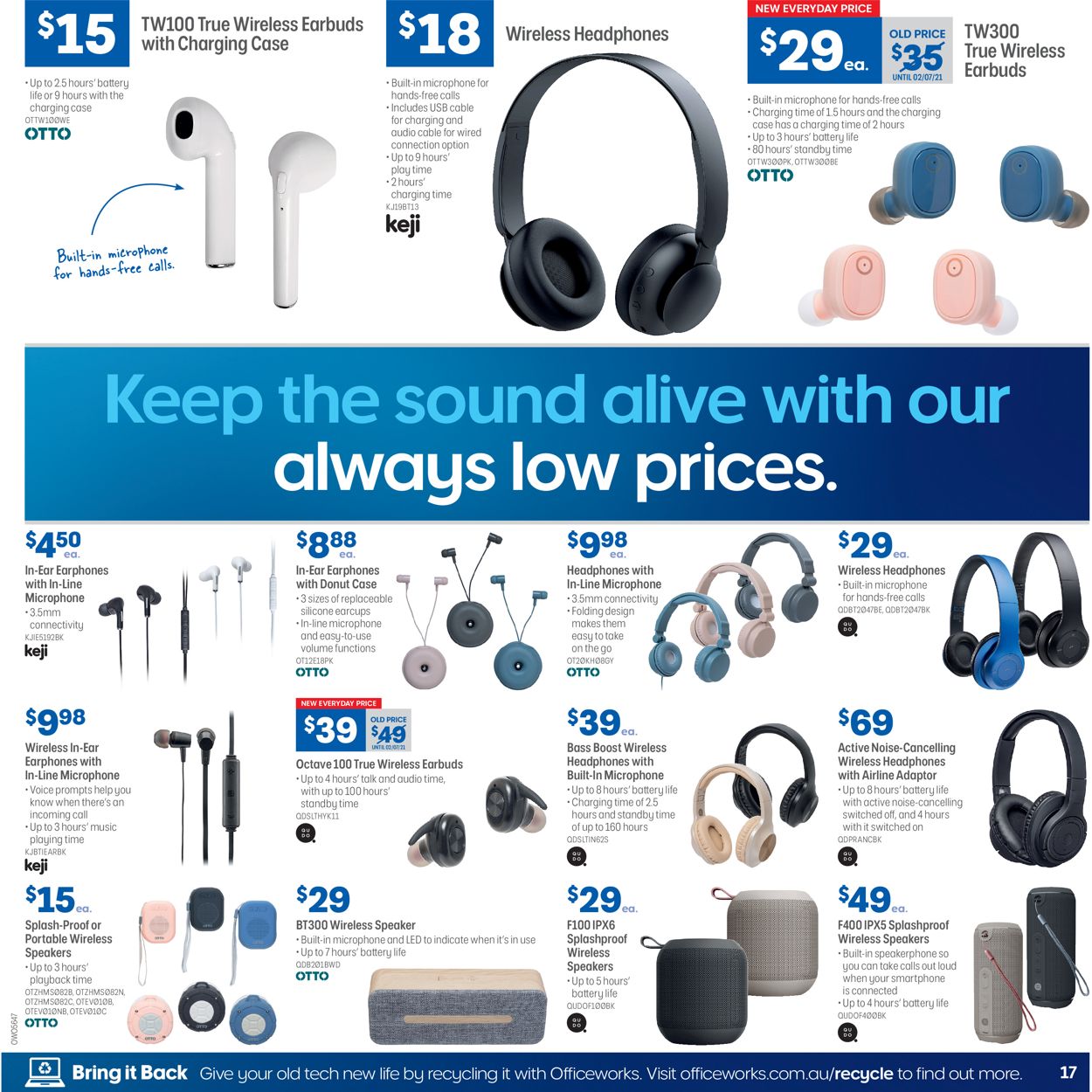 Officeworks Catalogue - 08/07-22/07/2021 (Page 17)