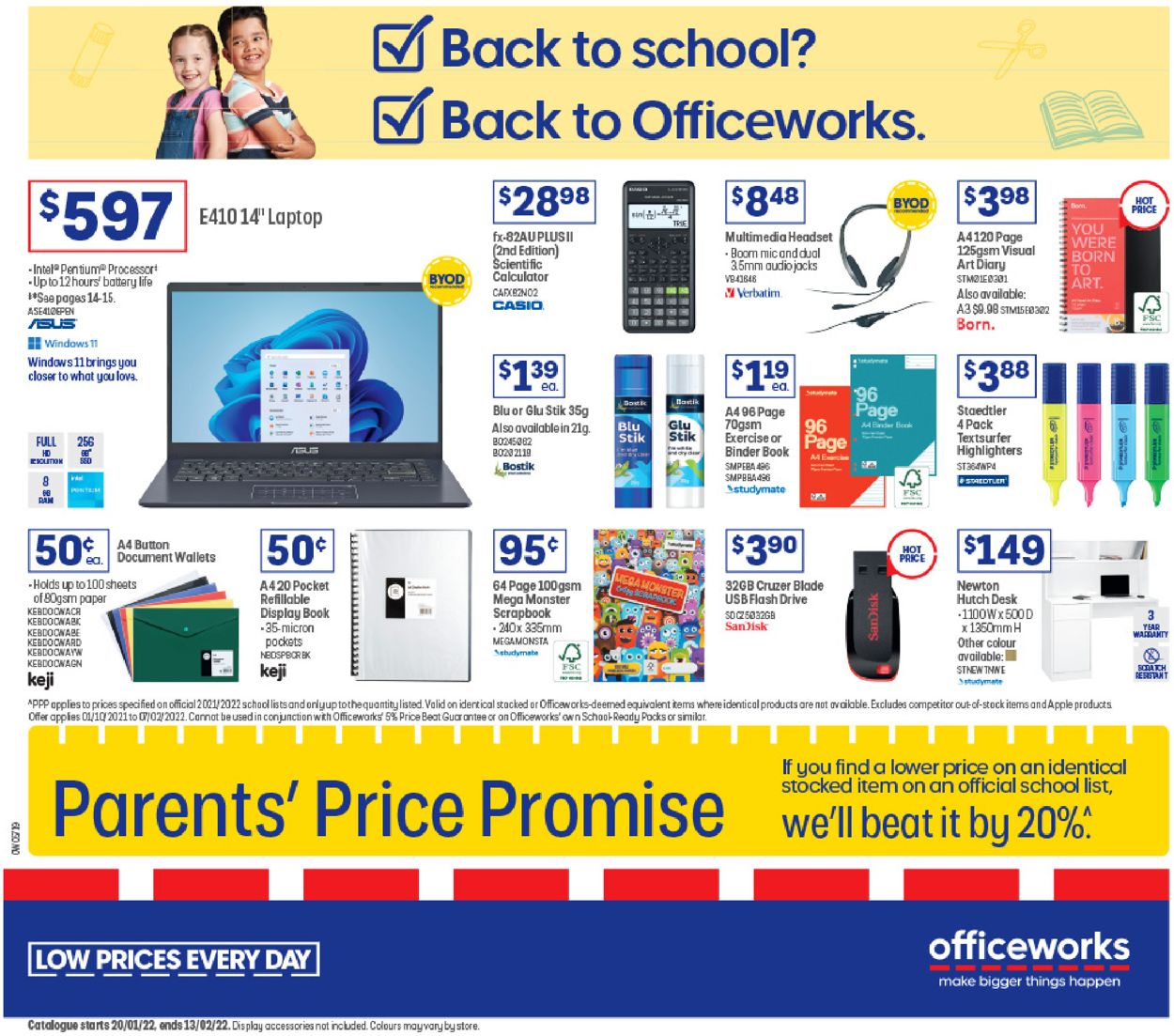 Officeworks Catalogue - 20/01-13/02/2022