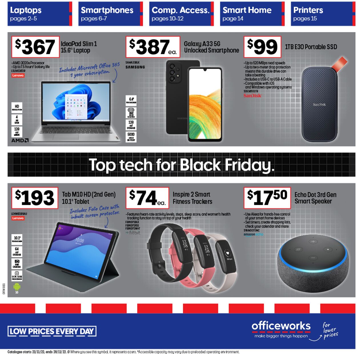 Officeworks Catalogue - 21/11-28/11/2022