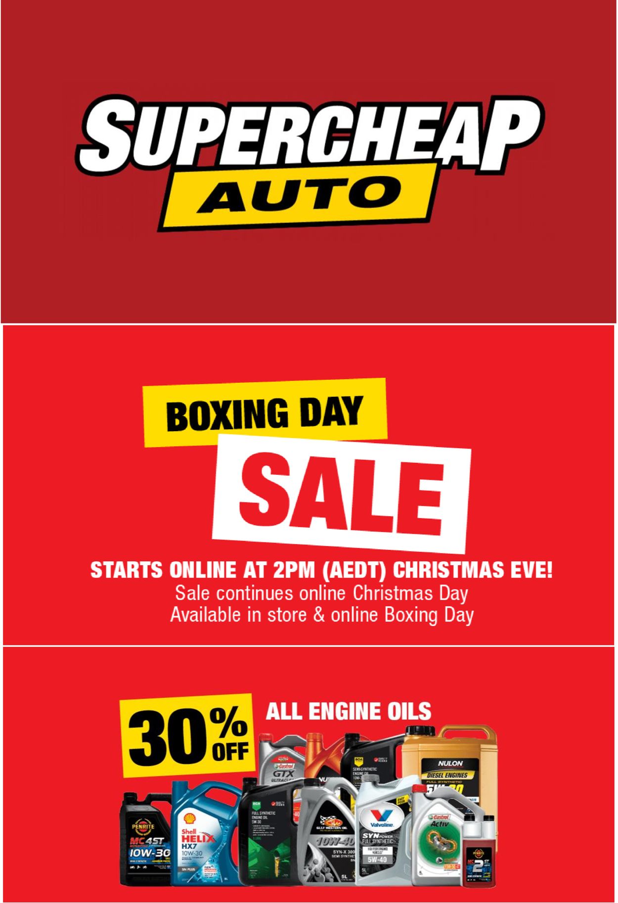 Supercheap Auto Boxing Day 2020 Catalogue - 24/12-30/12/2020