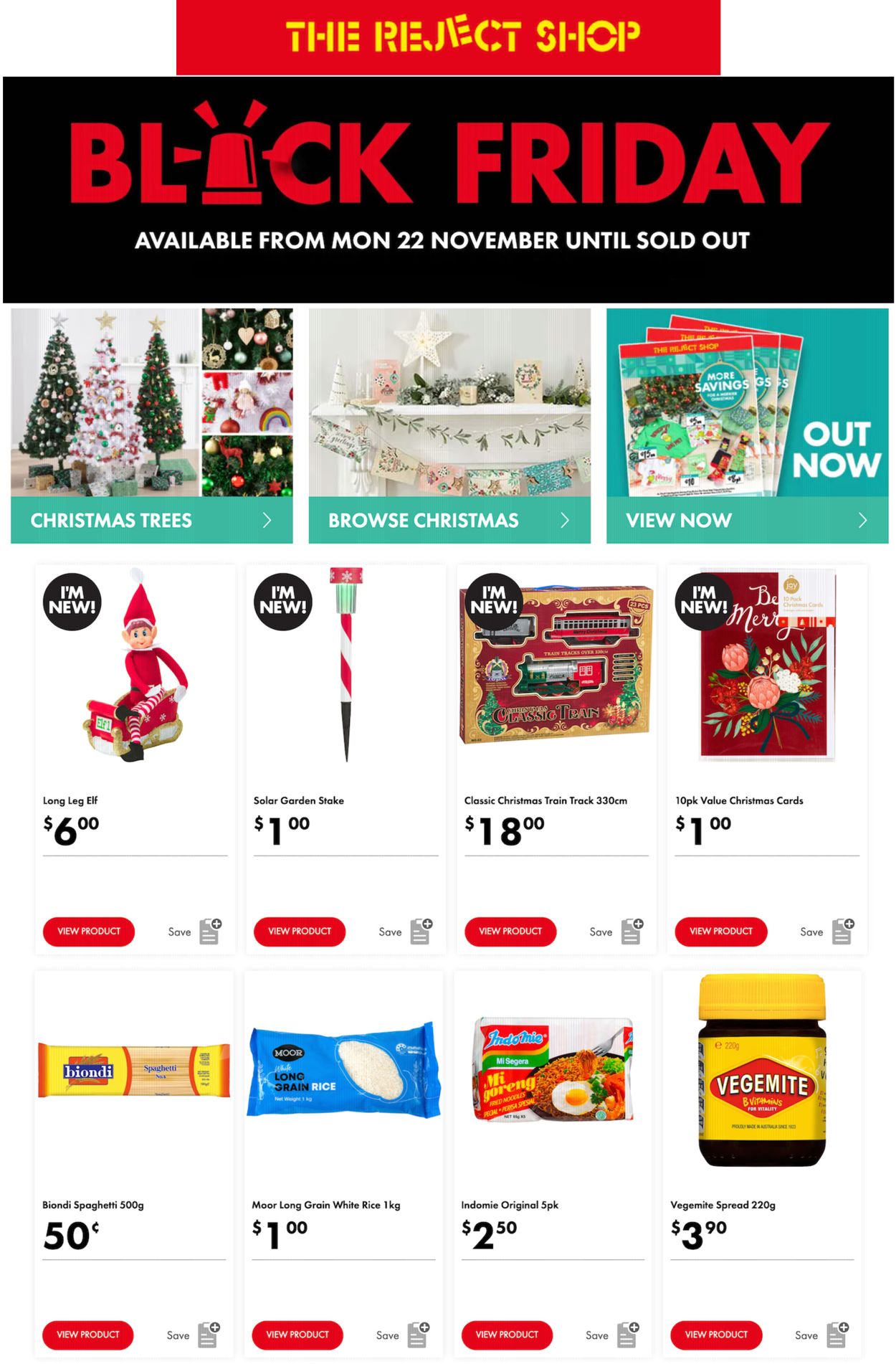 The Reject Shop BLACK FRIDAY 2021 Catalogue - 22/11-30/11/2021