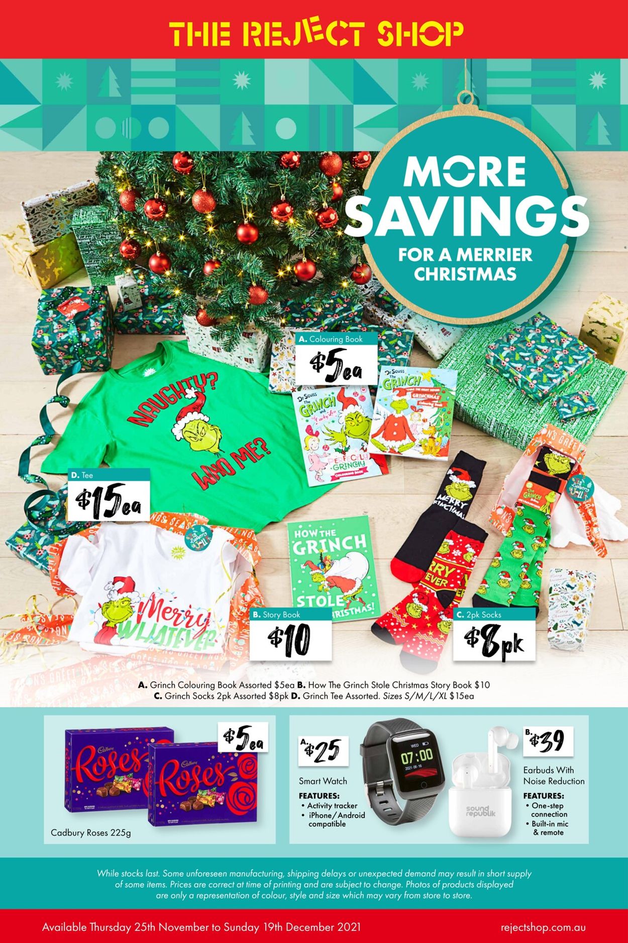The Reject Shop HOLIDAYS 2021 Catalogue - 22/11-19/12/2021