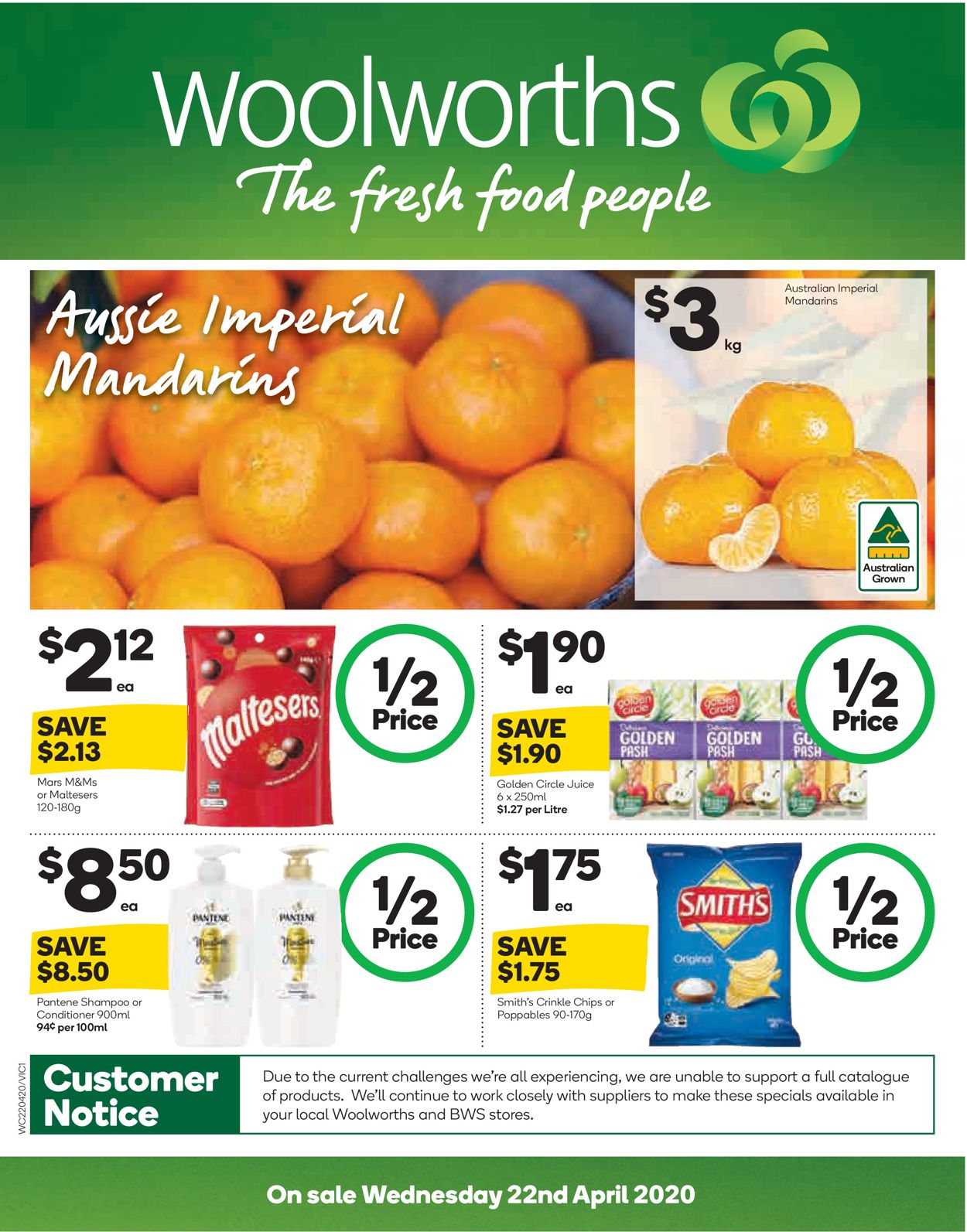 Woolworths Catalogue - 22/04-28/04/2020
