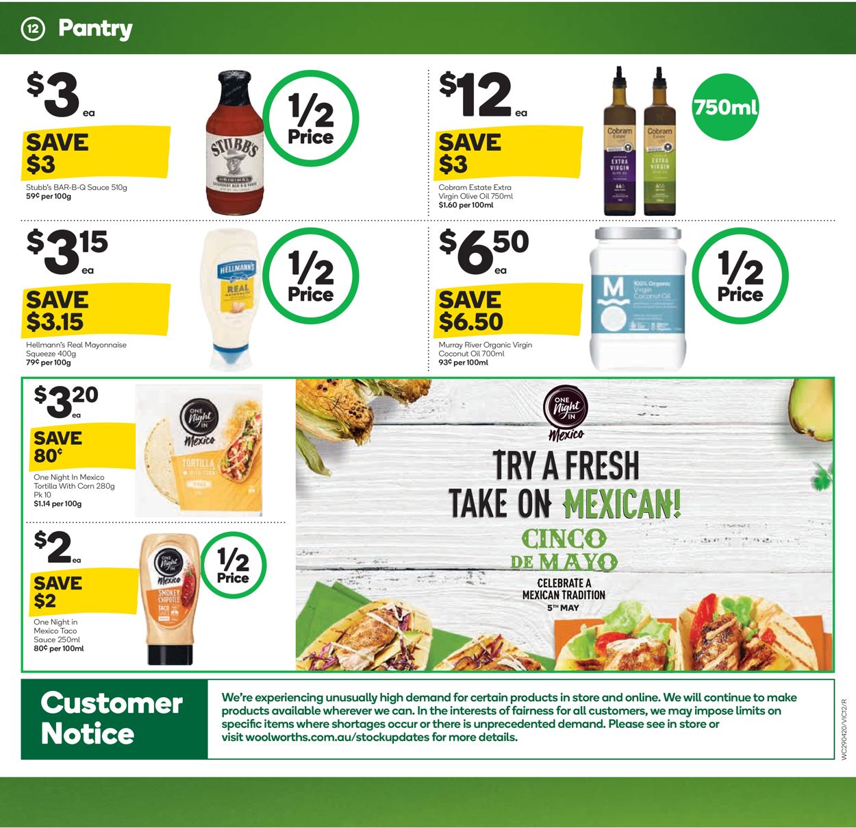 Woolworths Catalogue - 29/04-05/05/2020 (Page 22)