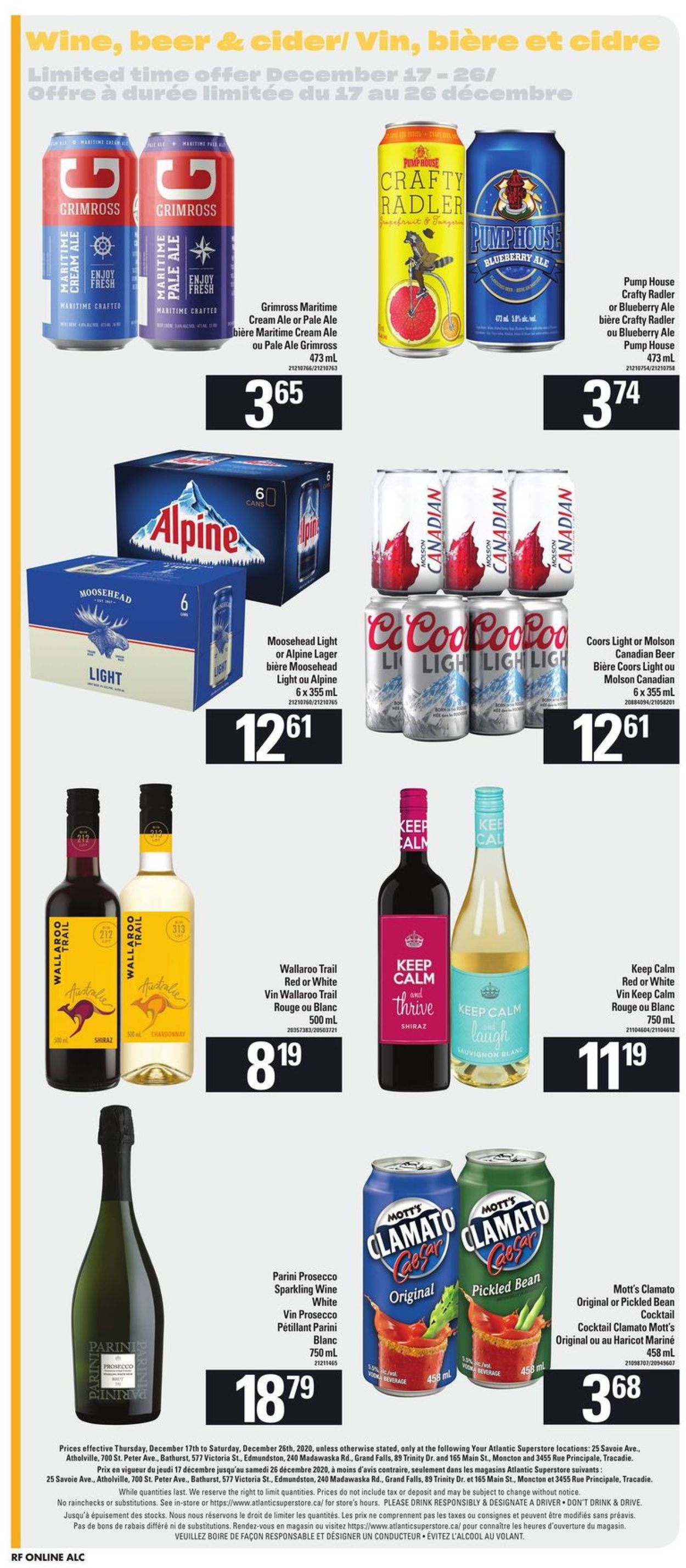 Atlantic Superstore - Holiday 2020 Flyer - 12/17-12/26/2020 (Page 12)