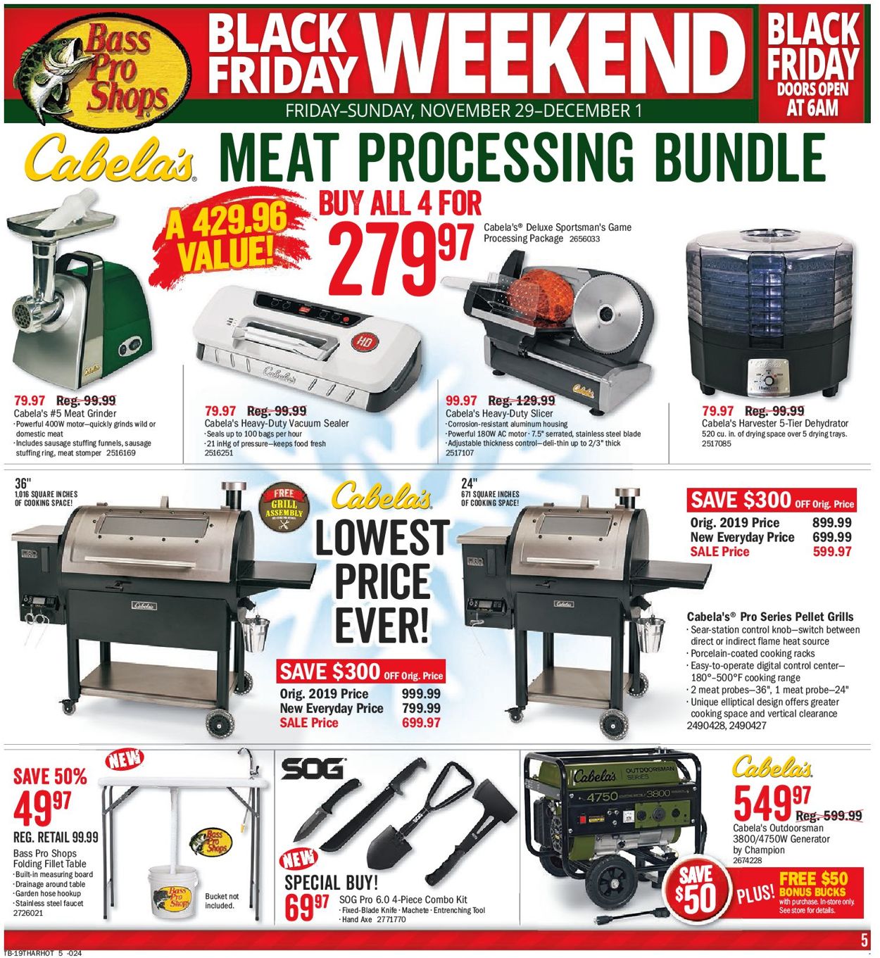 Bass Pro - Black Friday Flyer 2019 Flyer - 11/27-12/01/2019 (Page 5)