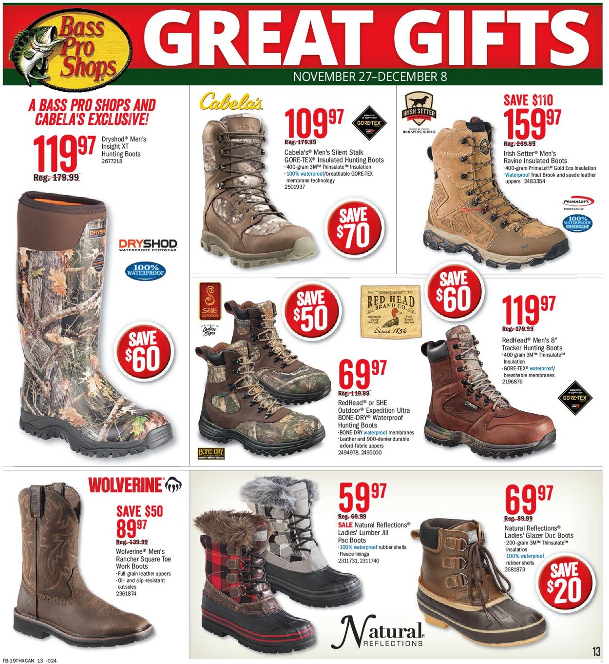 Bass Pro - Black Friday Flyer 2019 Flyer - 11/27-12/01/2019 (Page 13)