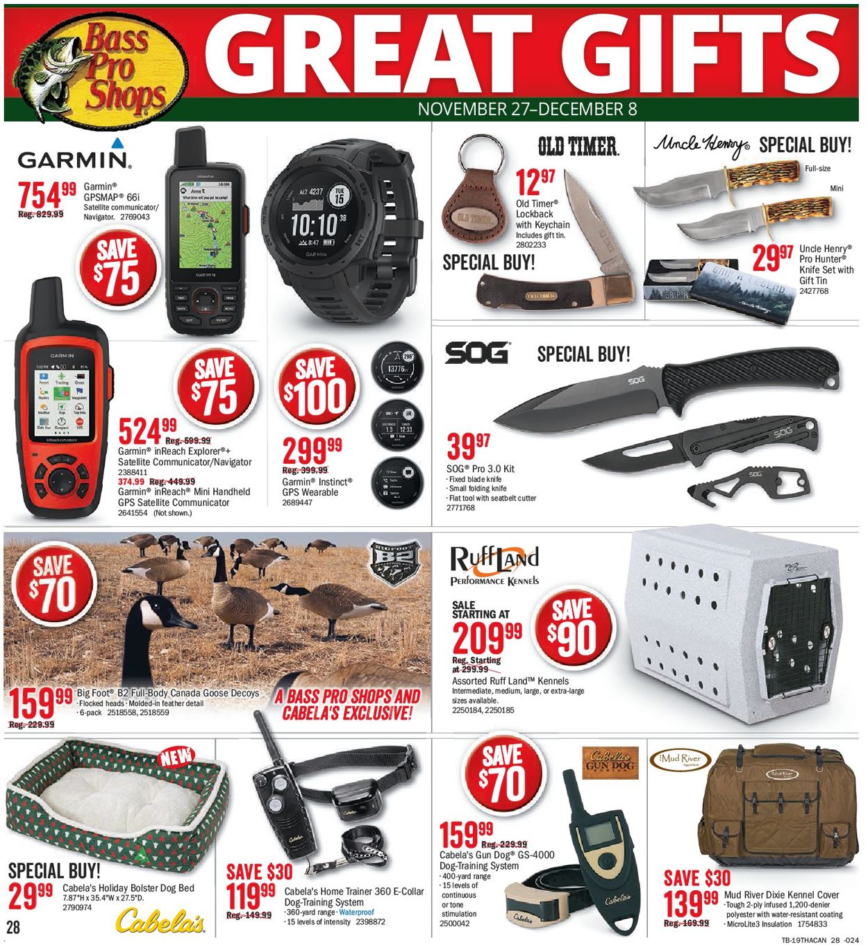 Bass Pro - Black Friday Flyer 2019 Flyer - 11/27-12/01/2019 (Page 28)