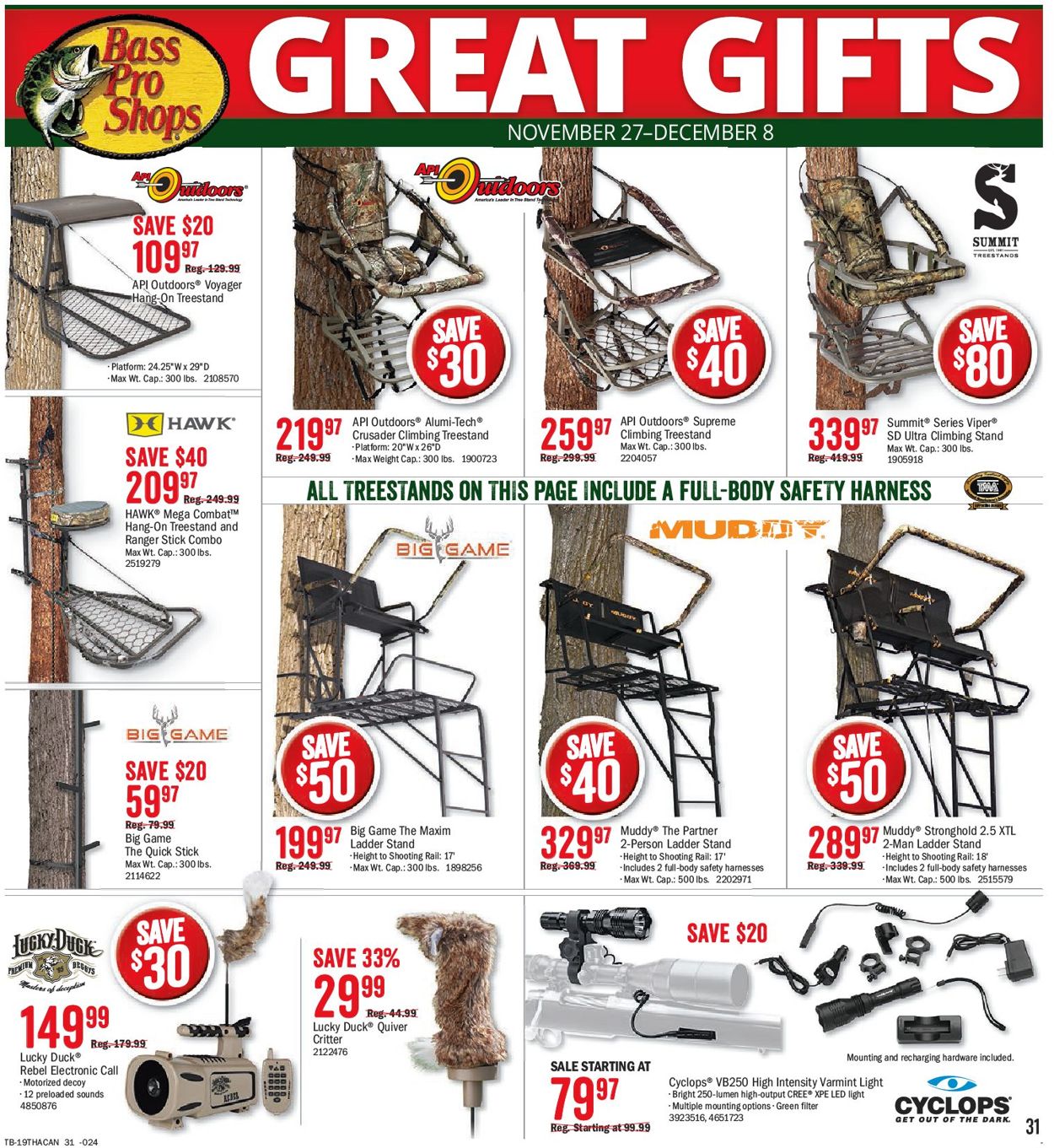 Bass Pro - Black Friday Flyer 2019 Flyer - 11/27-12/01/2019 (Page 31)