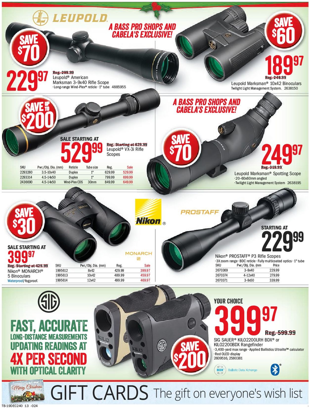 Bass Pro - HOLIDAY SALE 2019 Flyer - 12/08-12/24/2019 (Page 13)