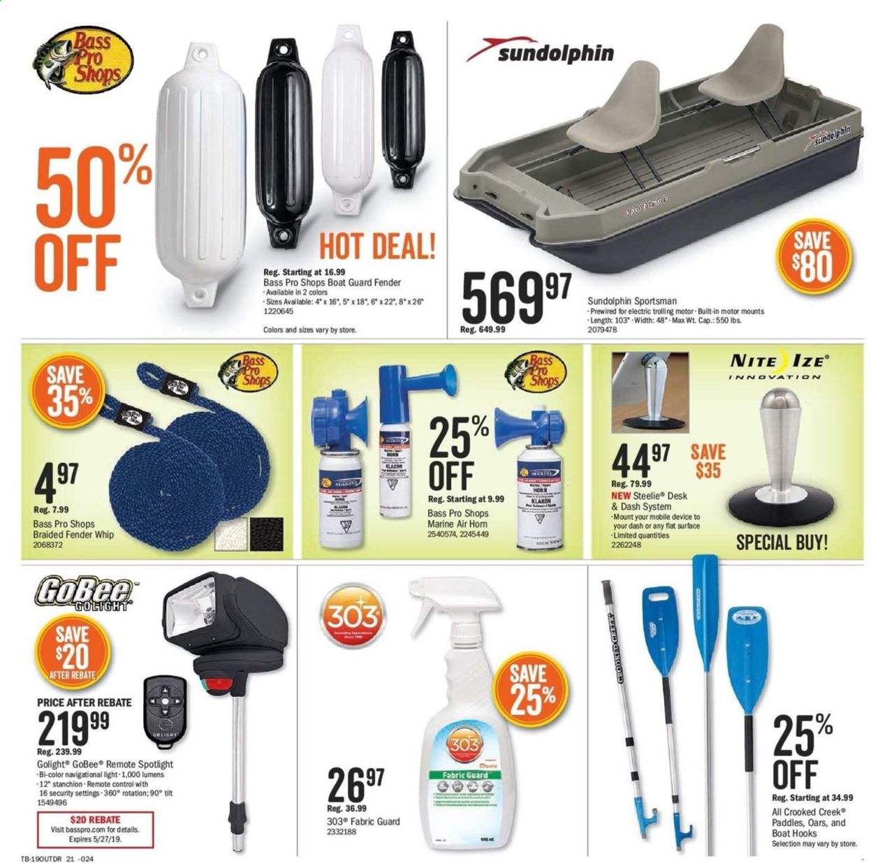 Bass Pro Flyer - 05/08-05/27/2019 (Page 21)